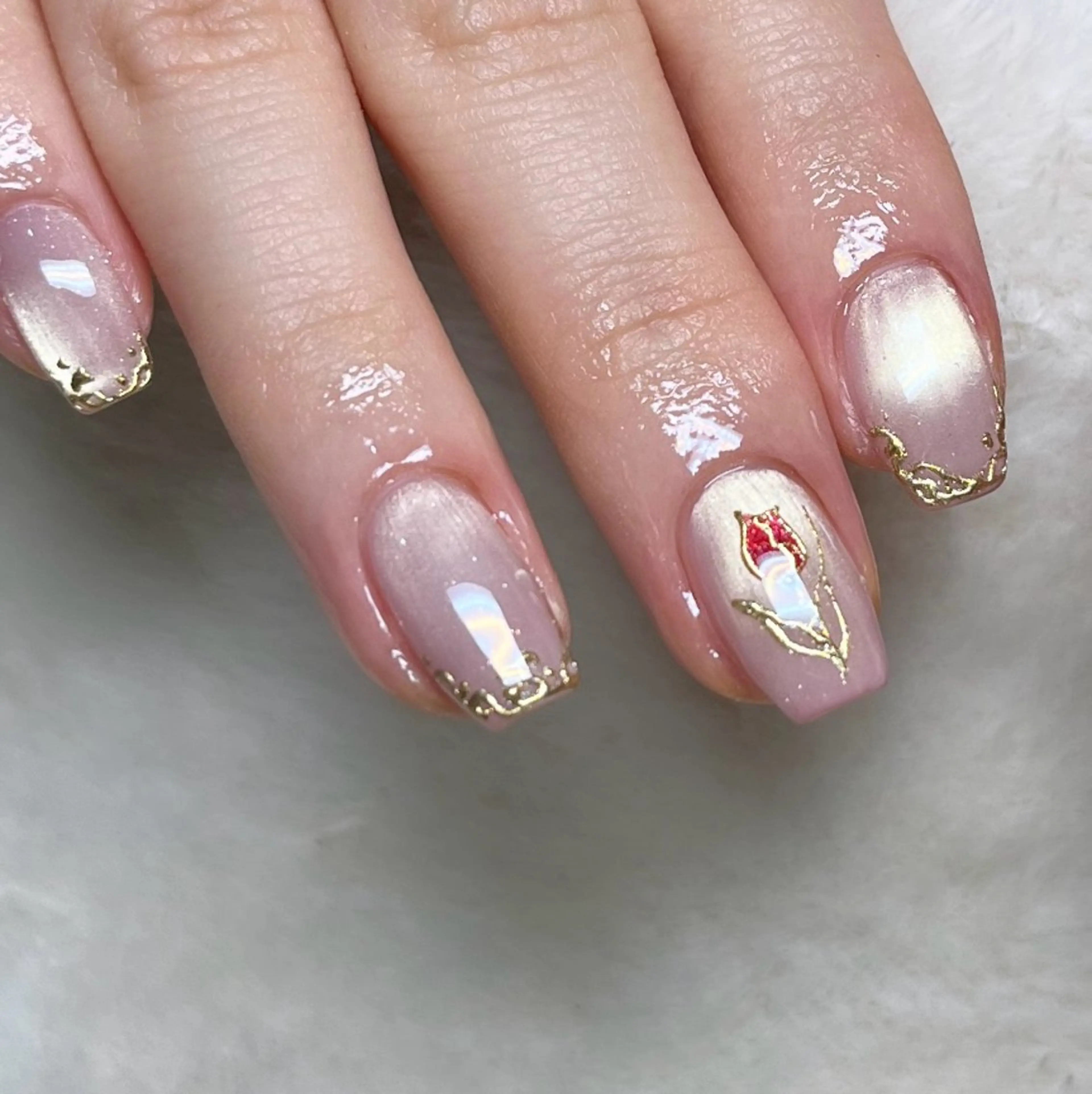 ネイル シンプルネイル ハンドネイル METORO NAILのネイルデザイン