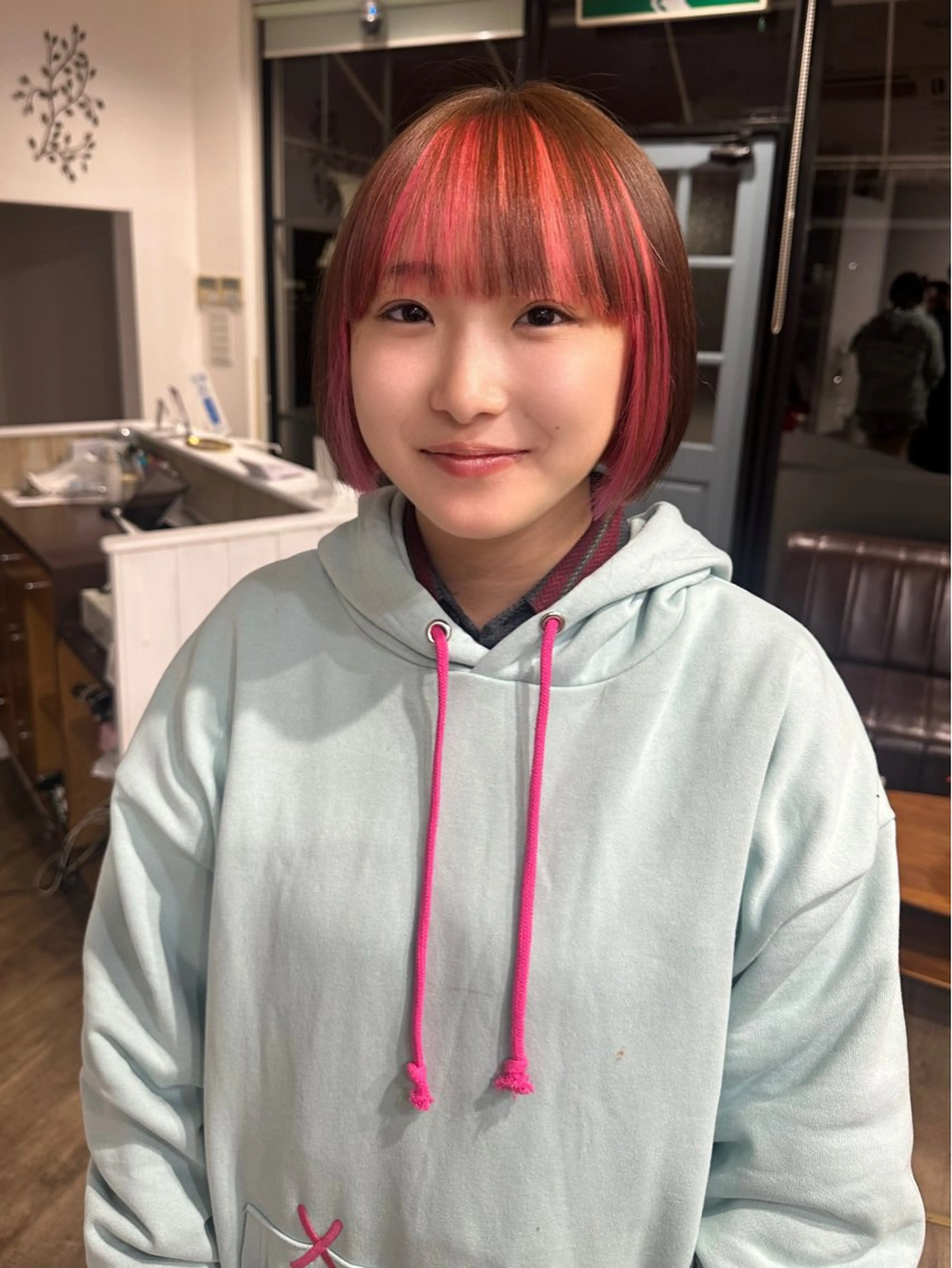 ショート ボブ 髪質改善/韓国風 レイヤー/田村祐樹のヘアスタイル