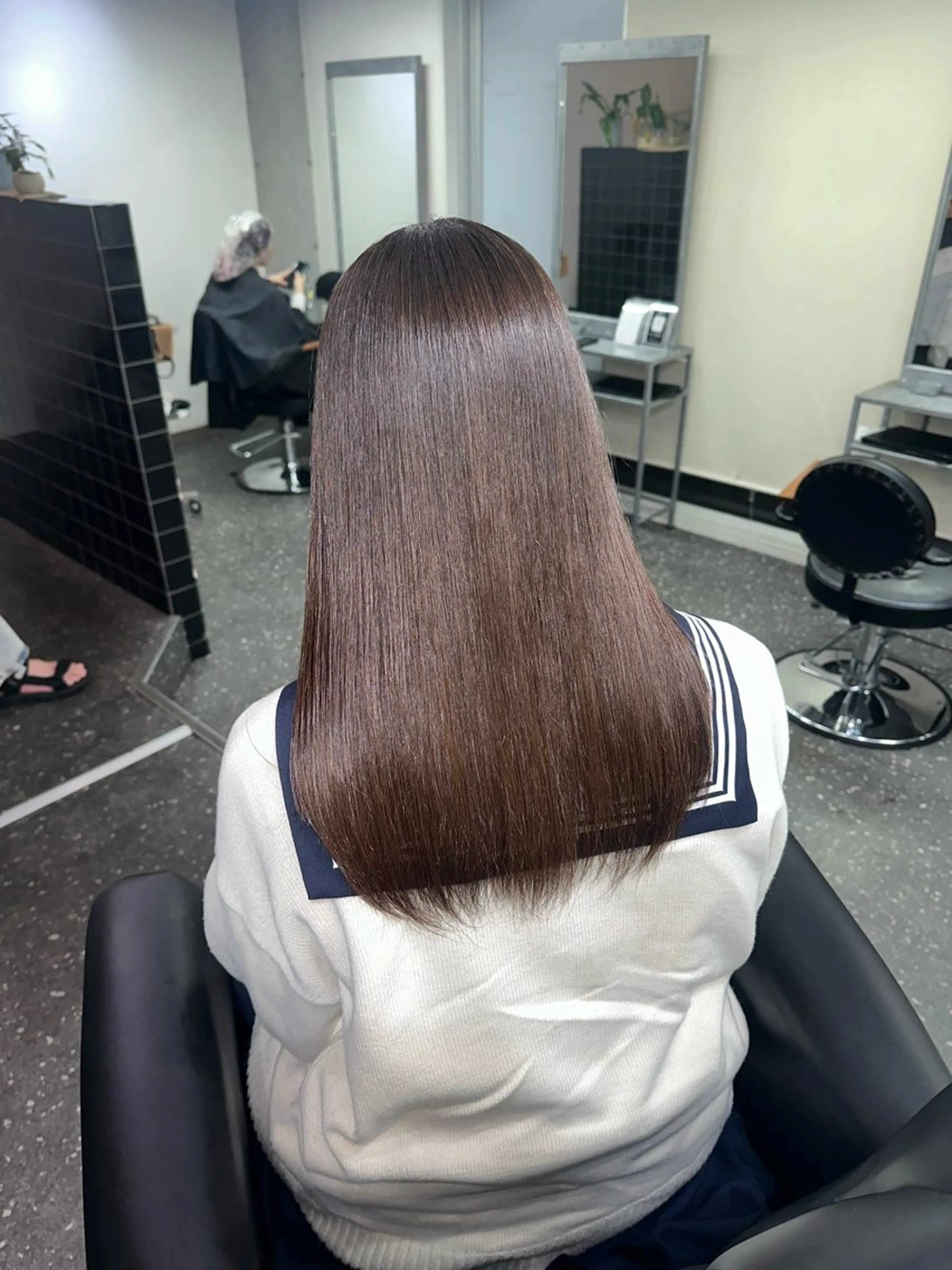 ロング パーマ カット 縮毛矯正 トリートメント 髪質改善⭐️縮毛矯正 中野⭐️Rinaのヘアスタイル