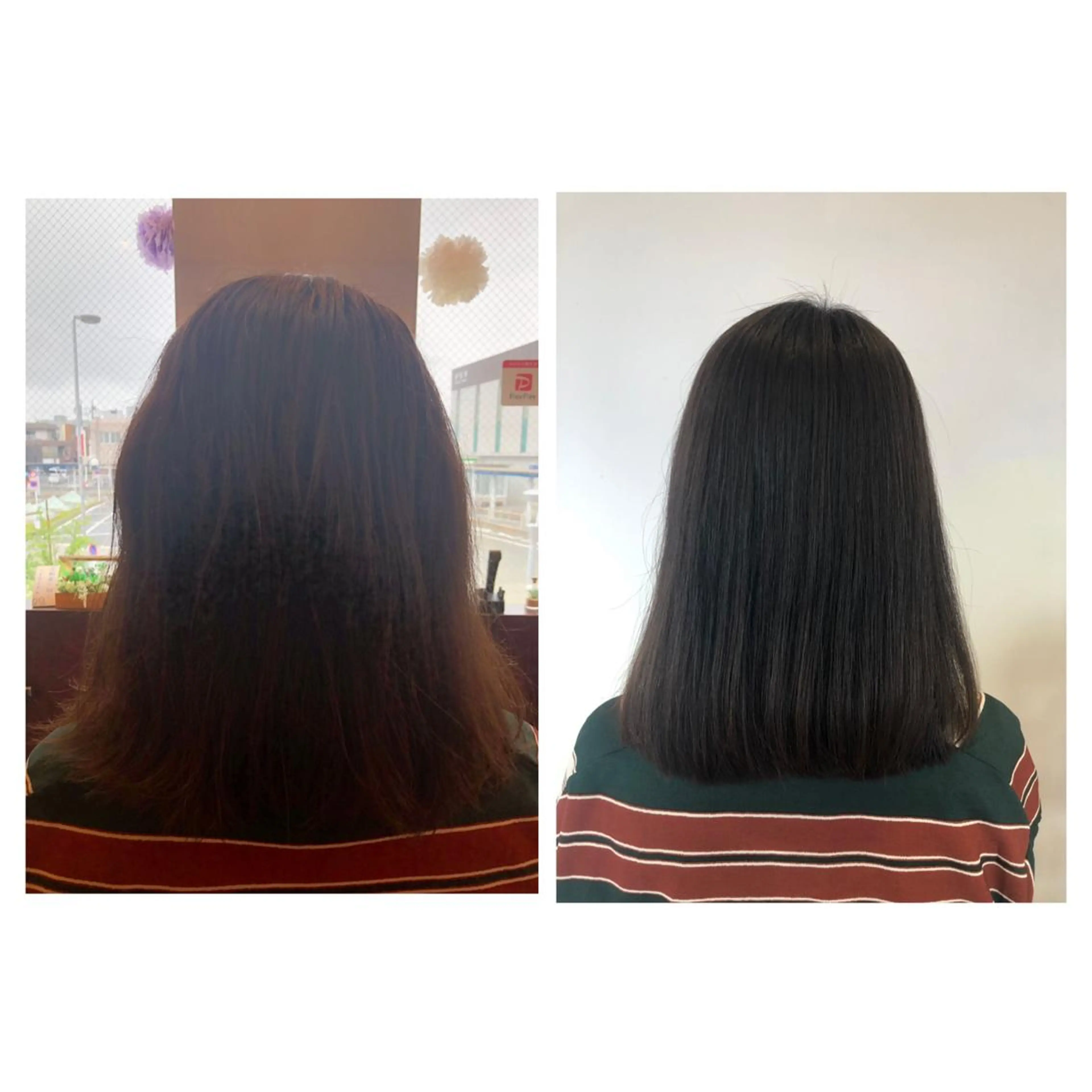 セミロング 縮毛矯正 やまぐち まりんのヘアスタイル