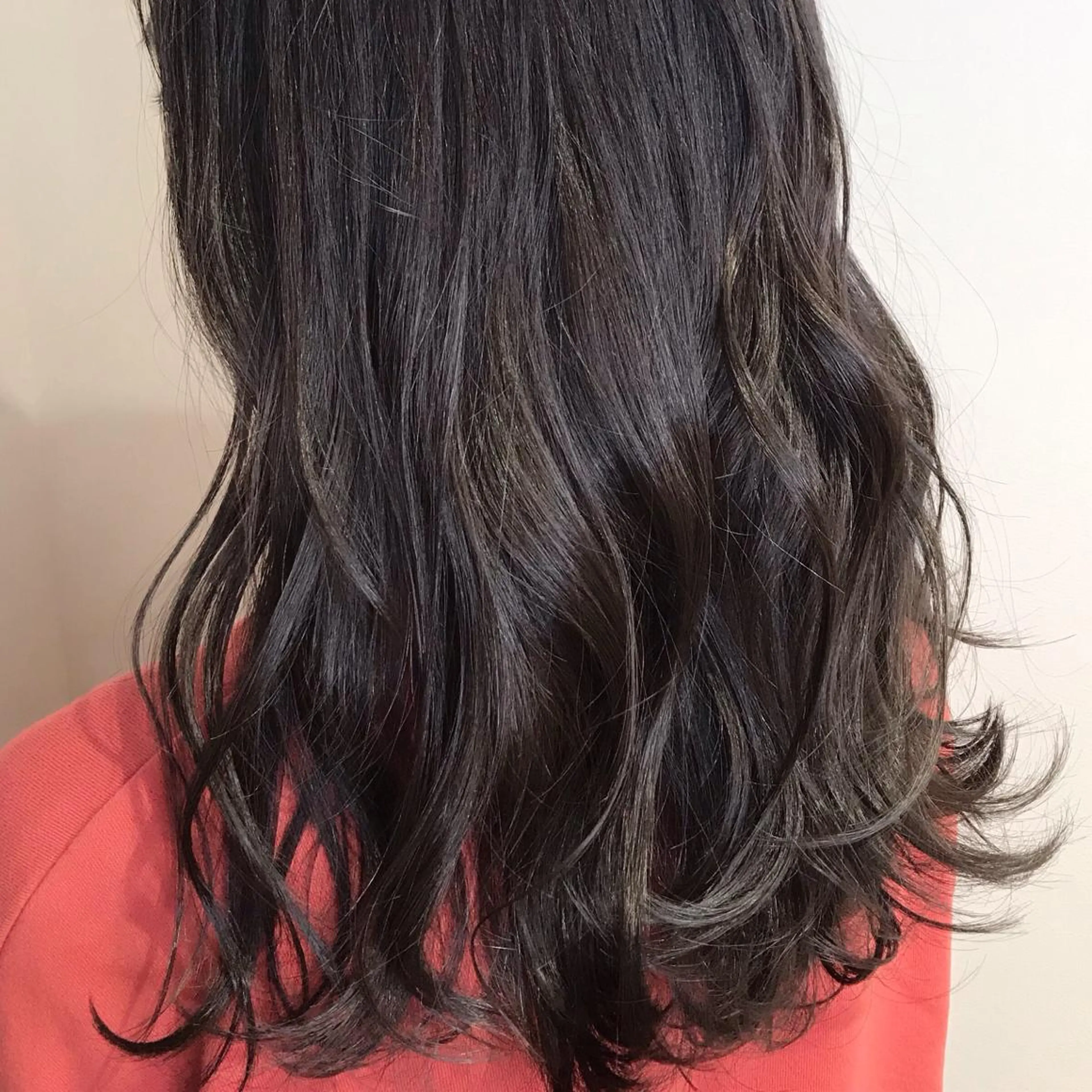 ミディアム カラー 髪質改善カラー韓国風 レイヤーtudaのヘアスタイル