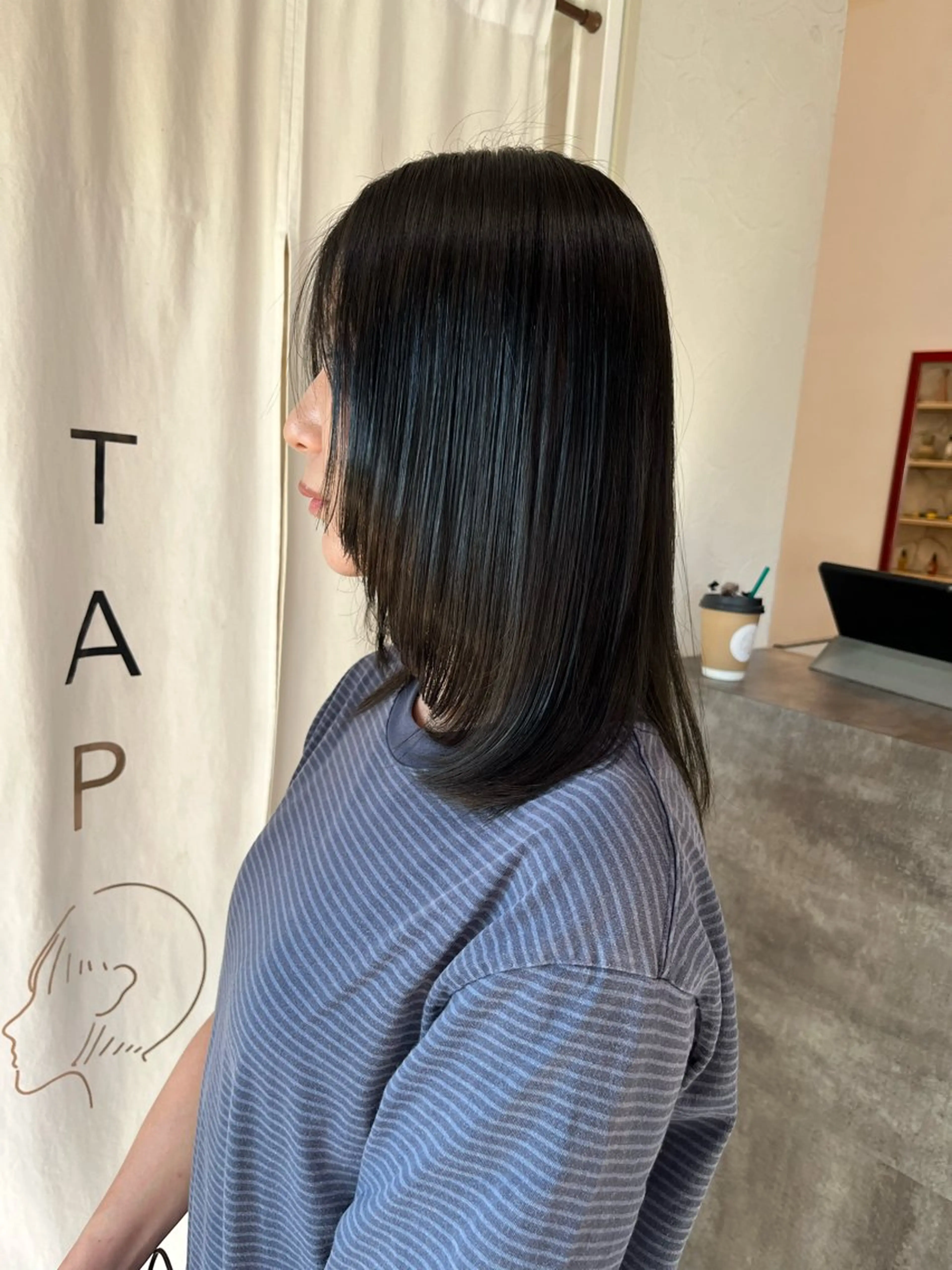 セミロング カラー カット ヘアカラー トリートメント 金沢市/美容師/ 岡島由希美のマツエク・マツパデザイン