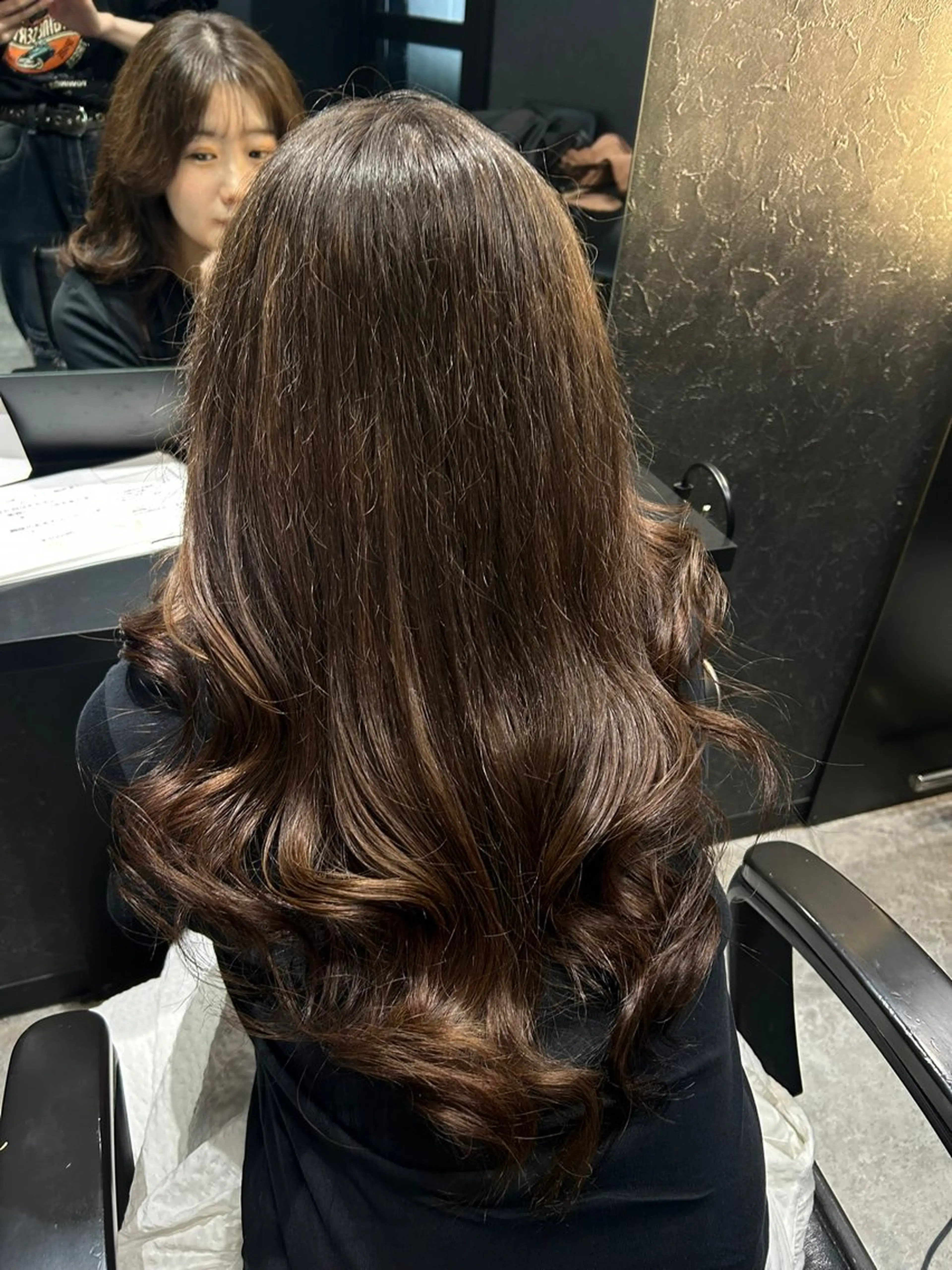 ロング カラー ヘアカラー トリートメント 💎透明感カラー💎 bAteAu あまねのヘアスタイル