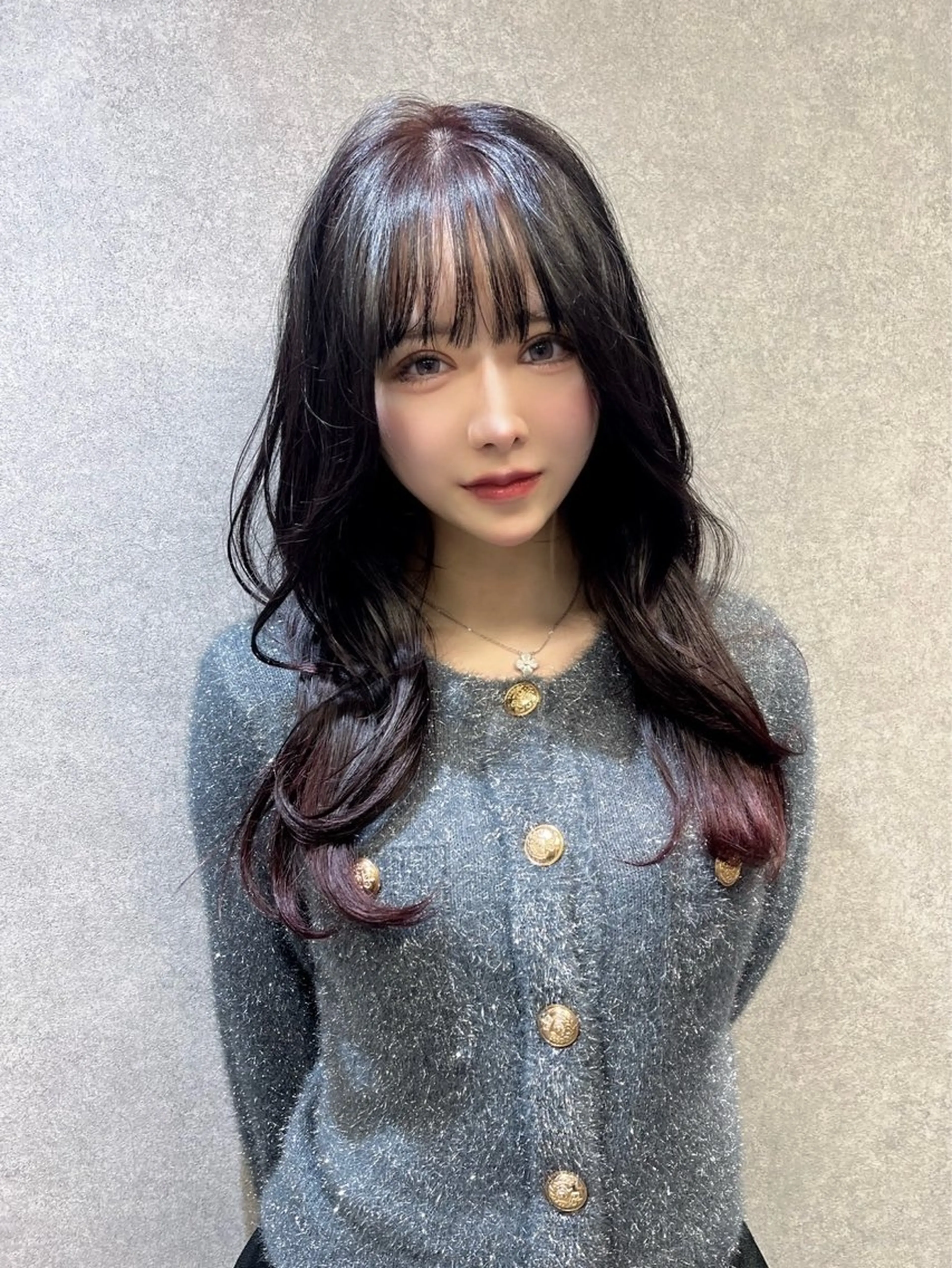 セミロング カラー カット ヘアカラー トリートメント ケアブリーチ特化✨/ 艶カラー/エクステのヘアスタイル