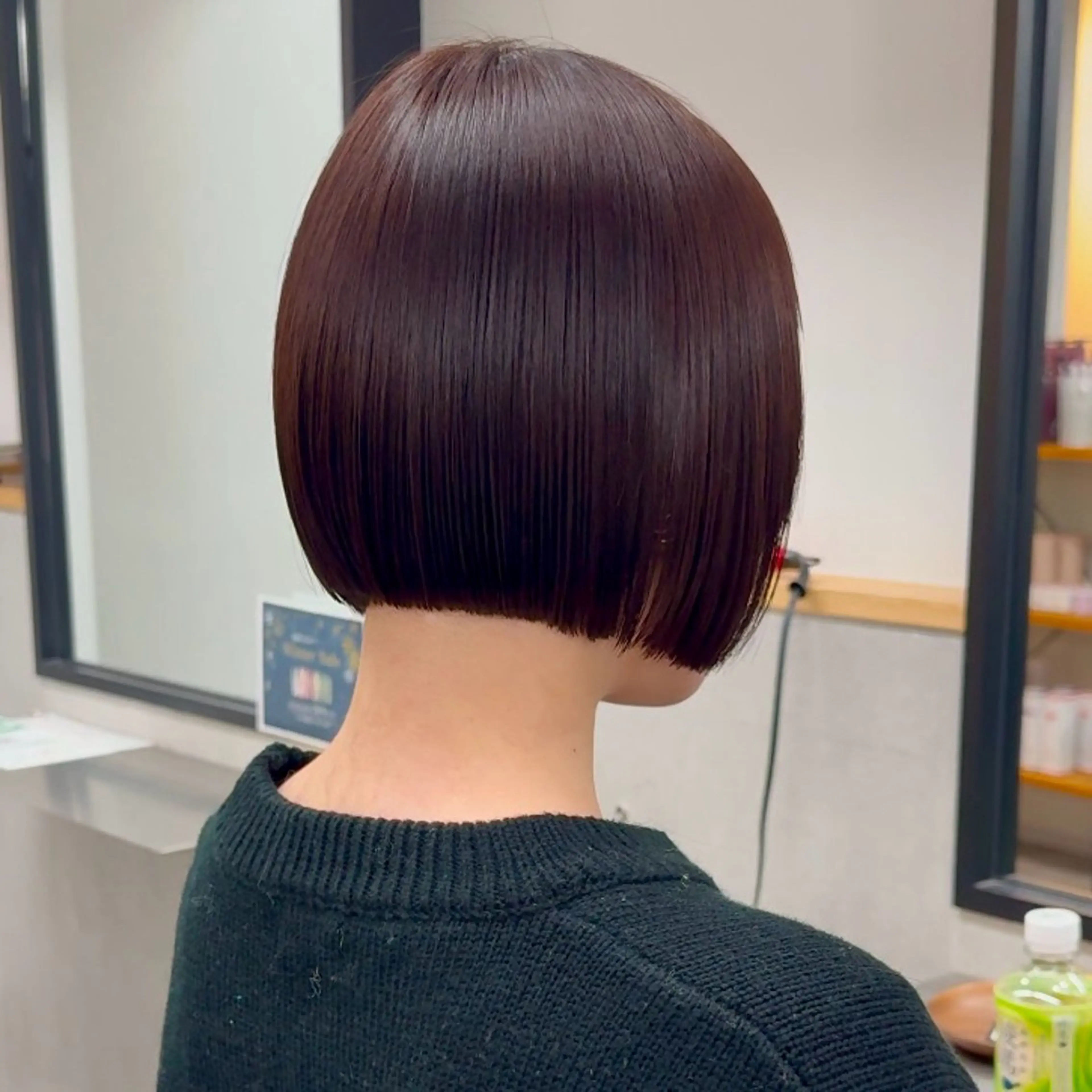 【うる艶カラー🏅】+【2STEPトリートメント】縮毛矯正/ボブ/ショートボブの写真