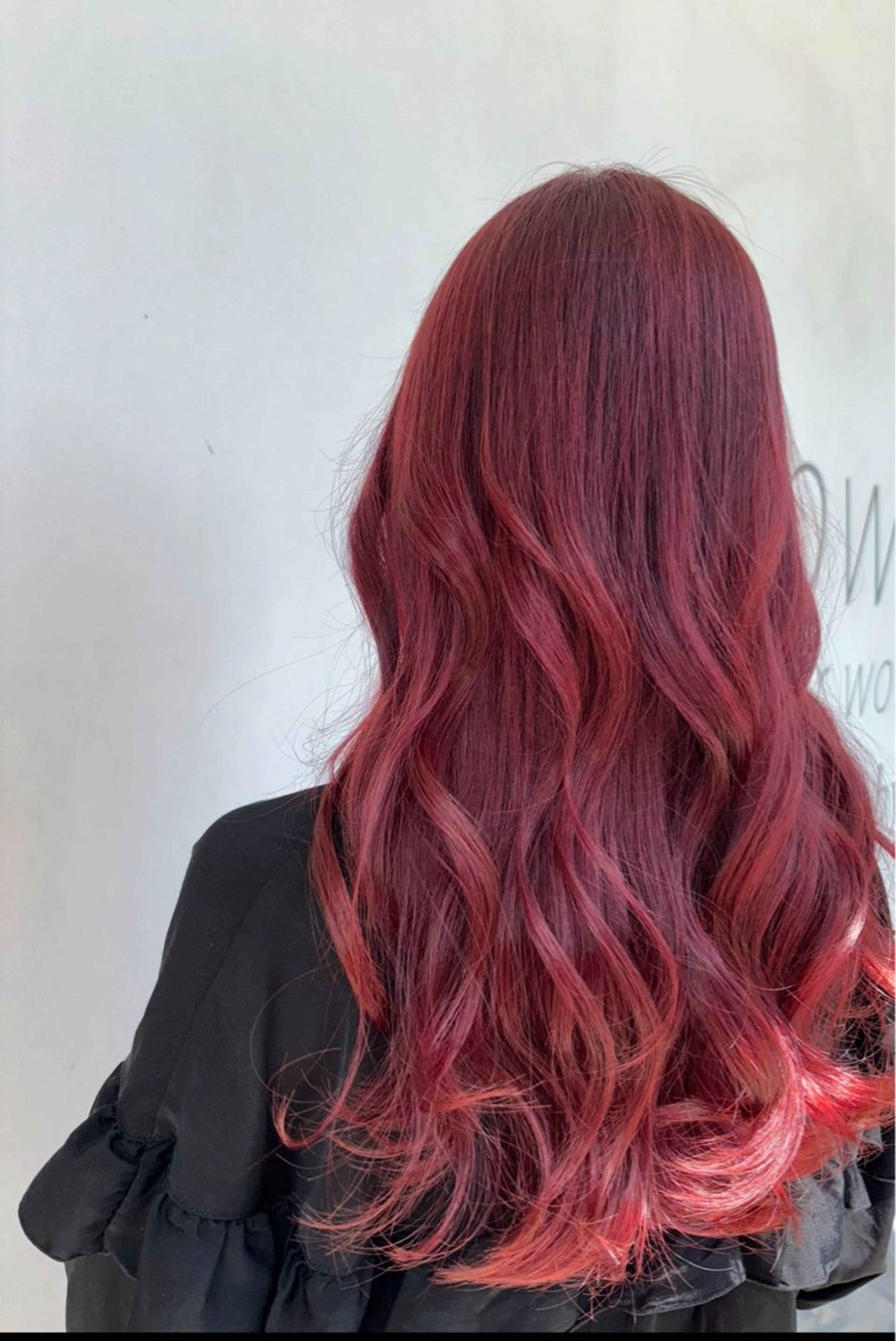 ミディアム カラー hair make powder 薮本のヘアスタイル