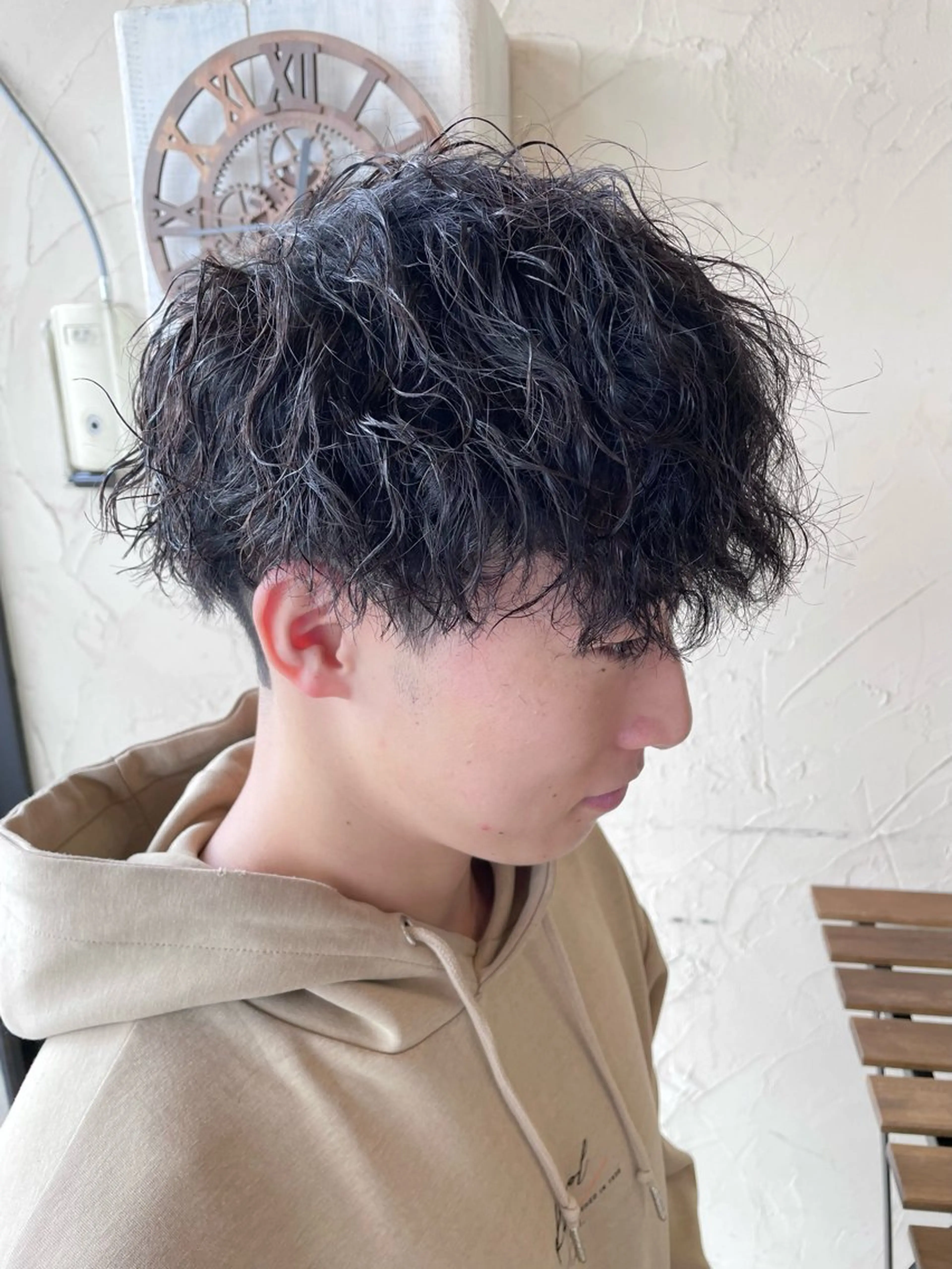 ショート パーマ メンズ メンズパーマ ツイストスパイラルパーマ スパイラルパーマ カット パーマ メンズ特化/パーマ指 名No.1/百瀬太郎のヘアスタイル