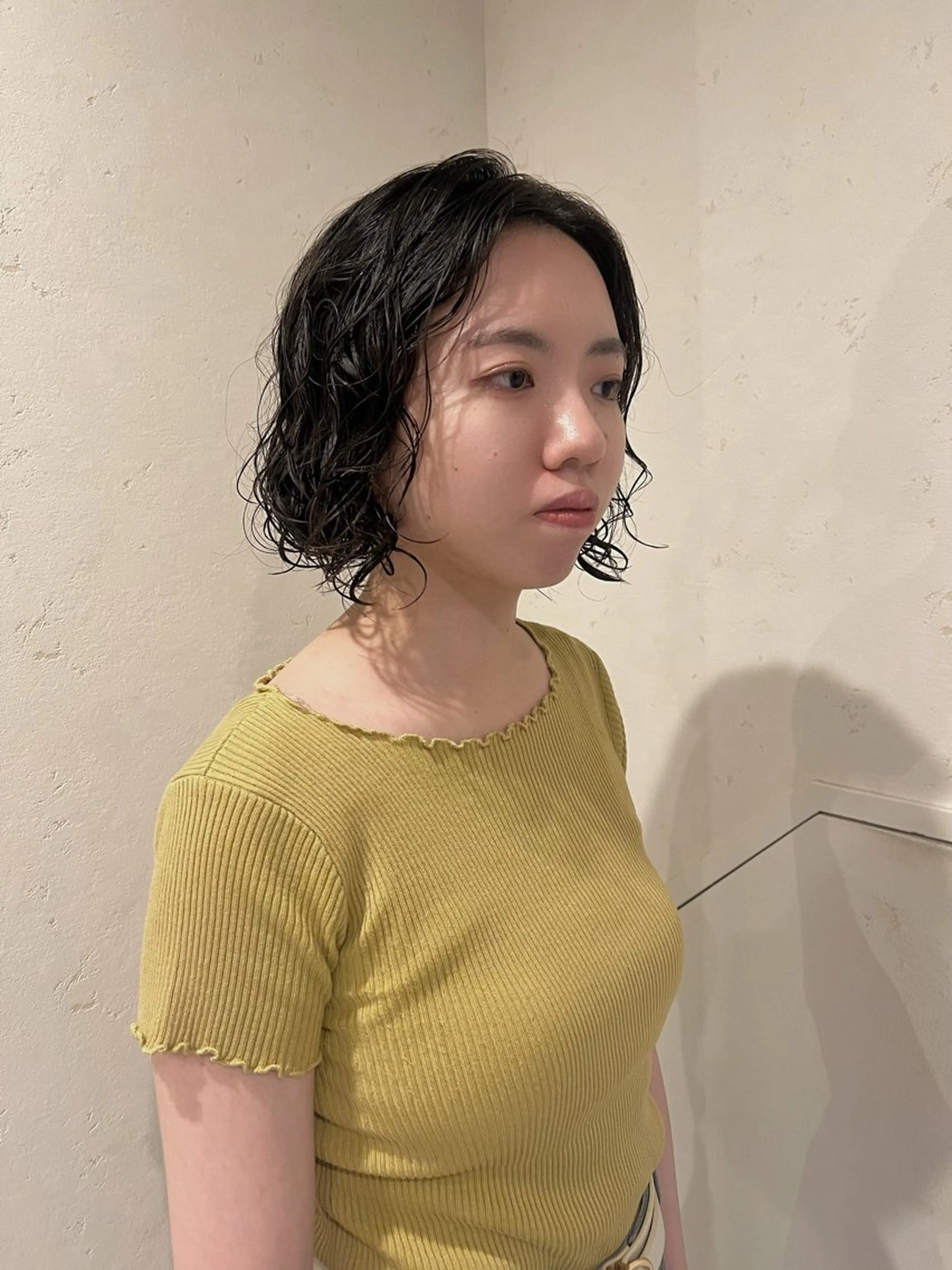 ショート パーマ ボブ カット パーマ 工藤 梨花のヘアスタイル