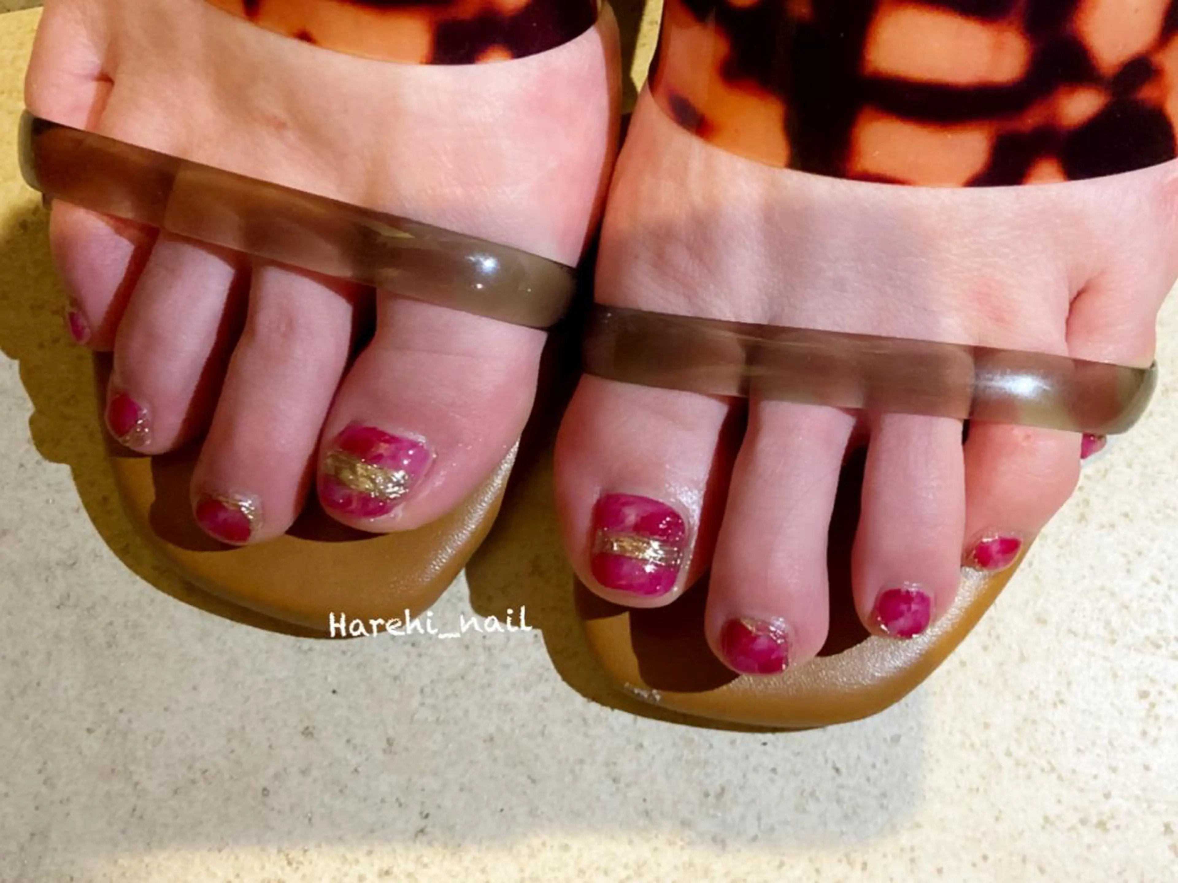 ネイル フットネイル Harehi_ nailのネイルデザイン