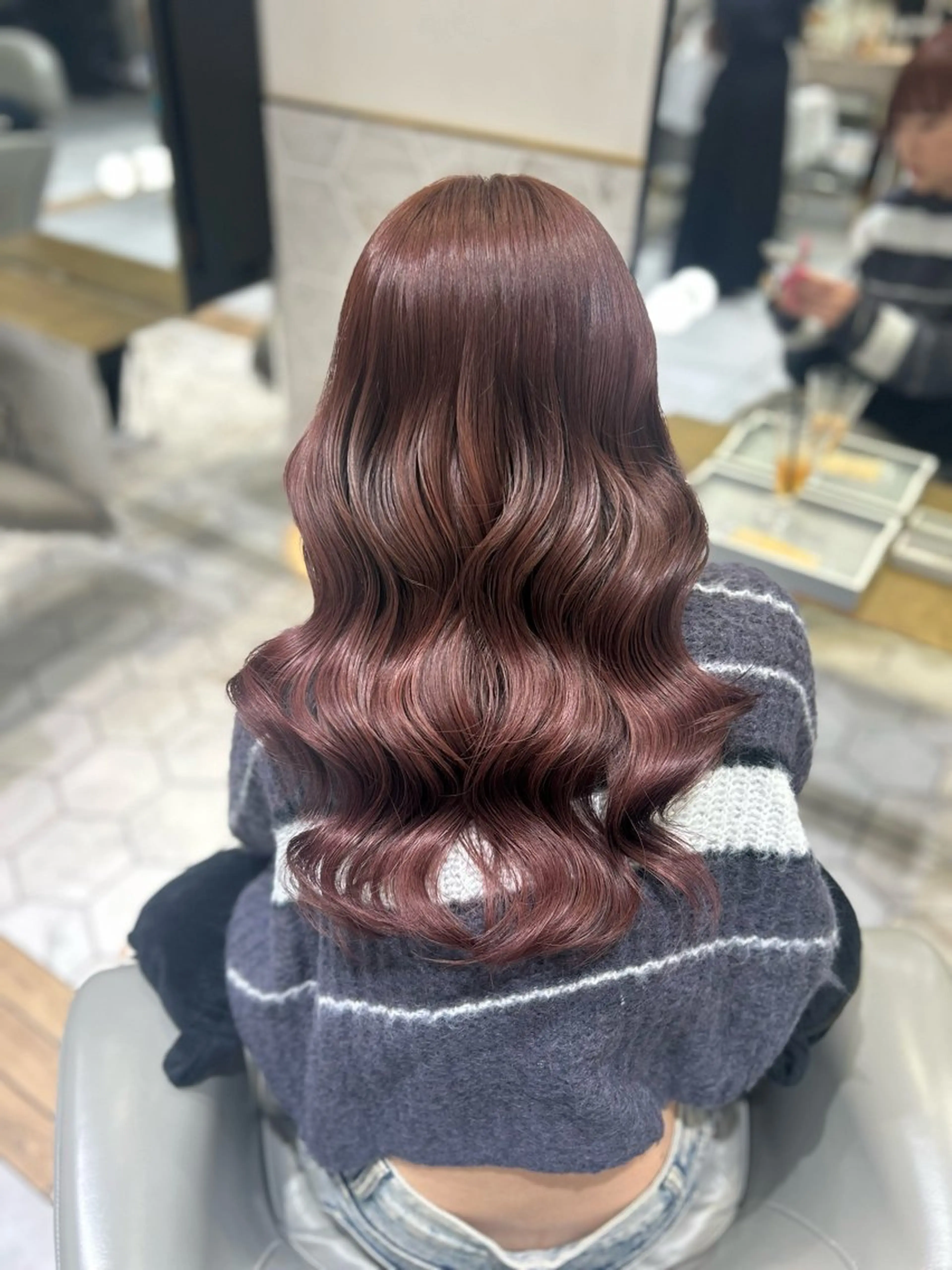 ロング カラー ヘアカラー costes 今井芽依のヘアスタイル