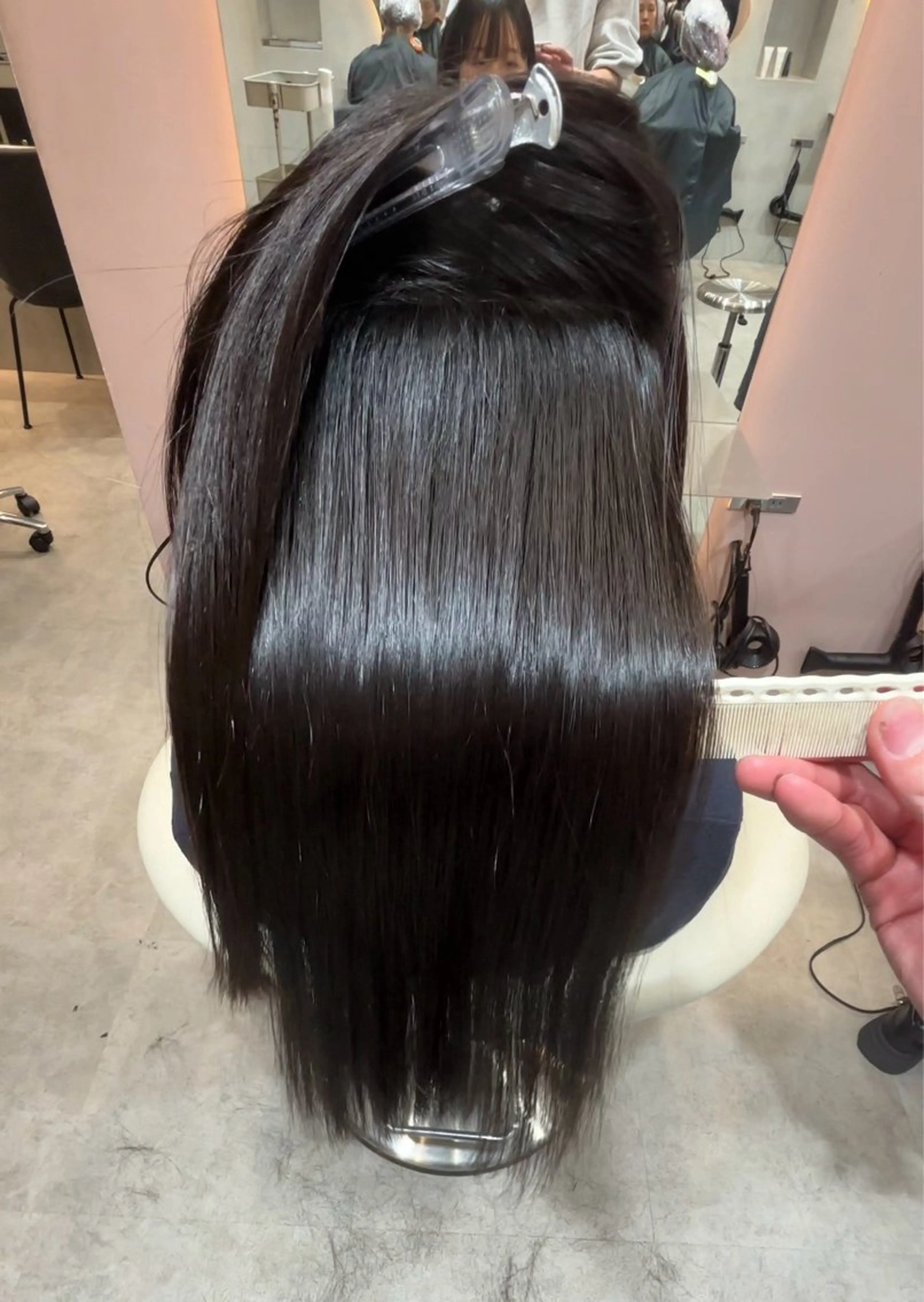 ロング ヘアアレンジ 髪質改善 縮毛矯正 縮毛矯正 トリートメント 美髪縮毛矯正/ 透明感カラー吉田光佑のヘアスタイル