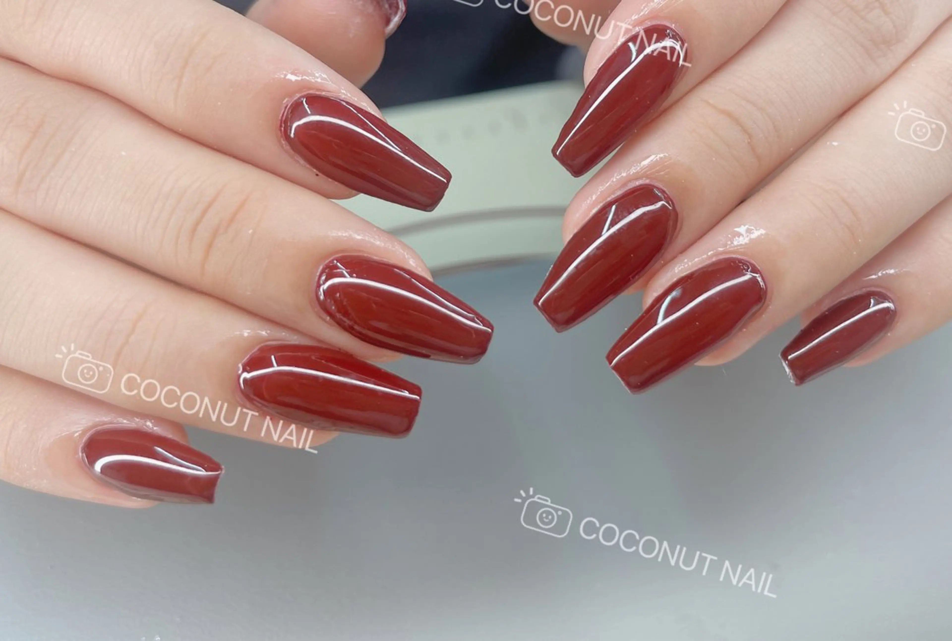 【スカルプ】チップ長さだし、ワンカラー／ラメ/ラメグラ2色コース☆ご新規ジェルオフ無料の写真