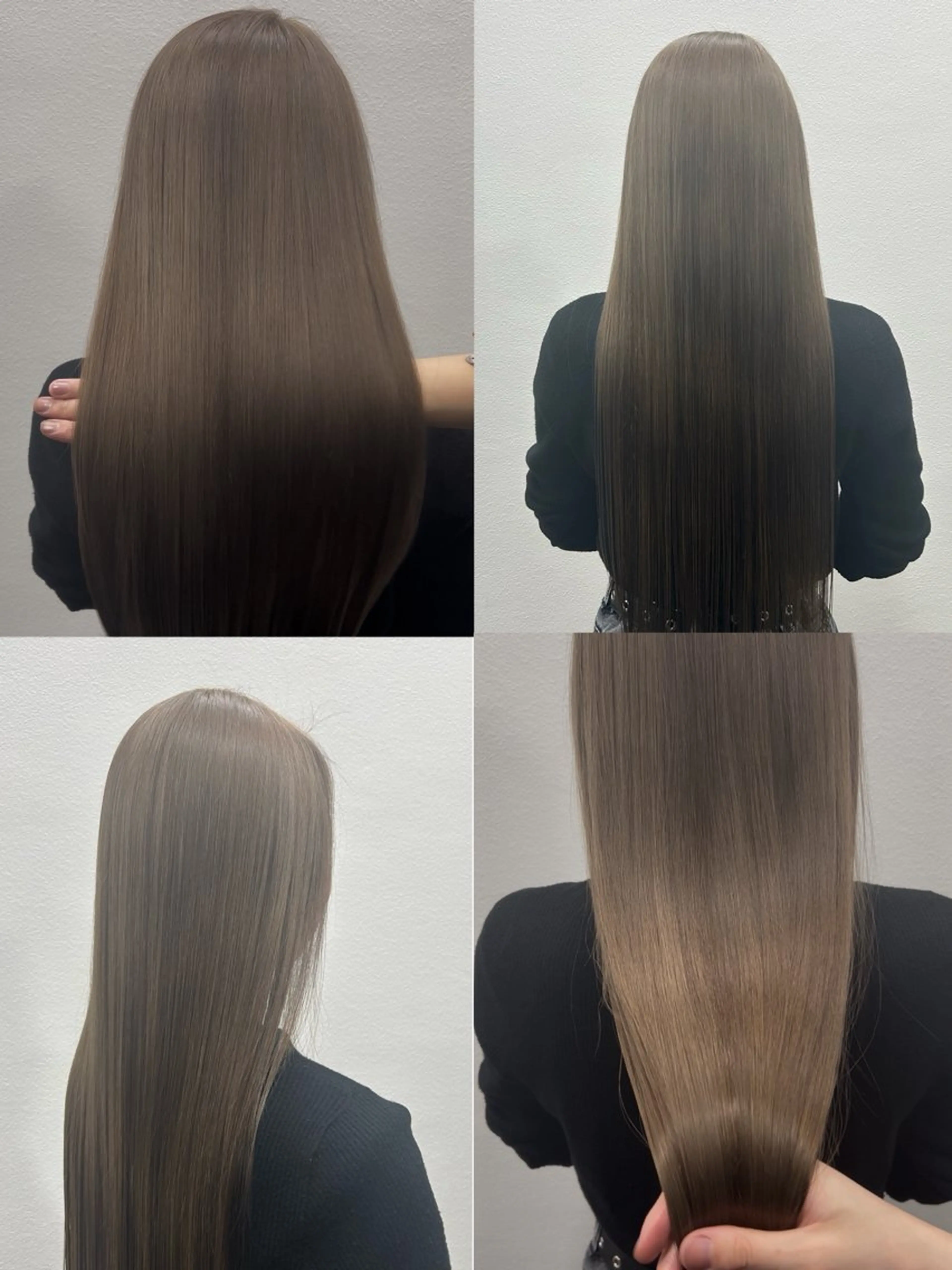 ロング カラー ブリーチ 飯田 冴のヘアスタイル