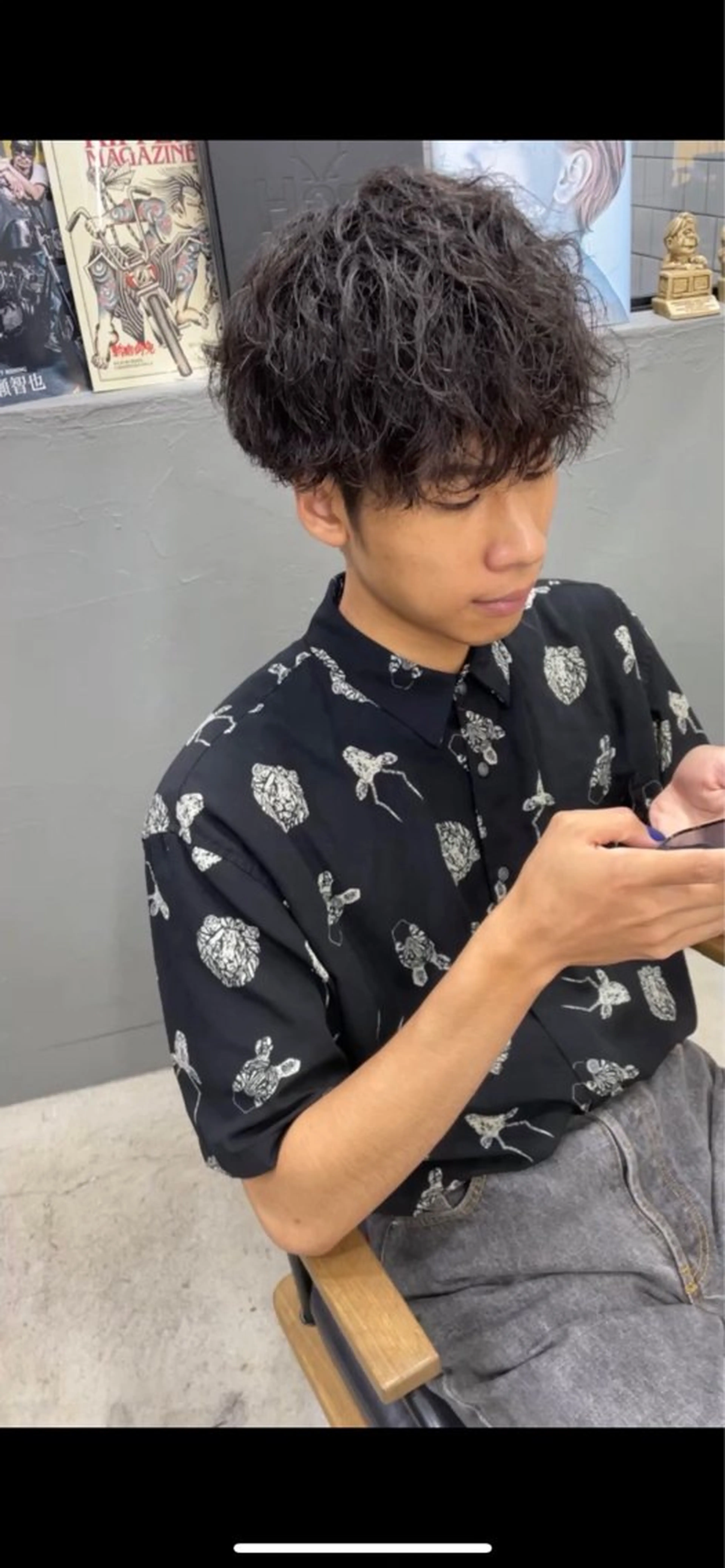 ショート パーマ メンズ メンズ専門サロン wokeのヘアスタイル