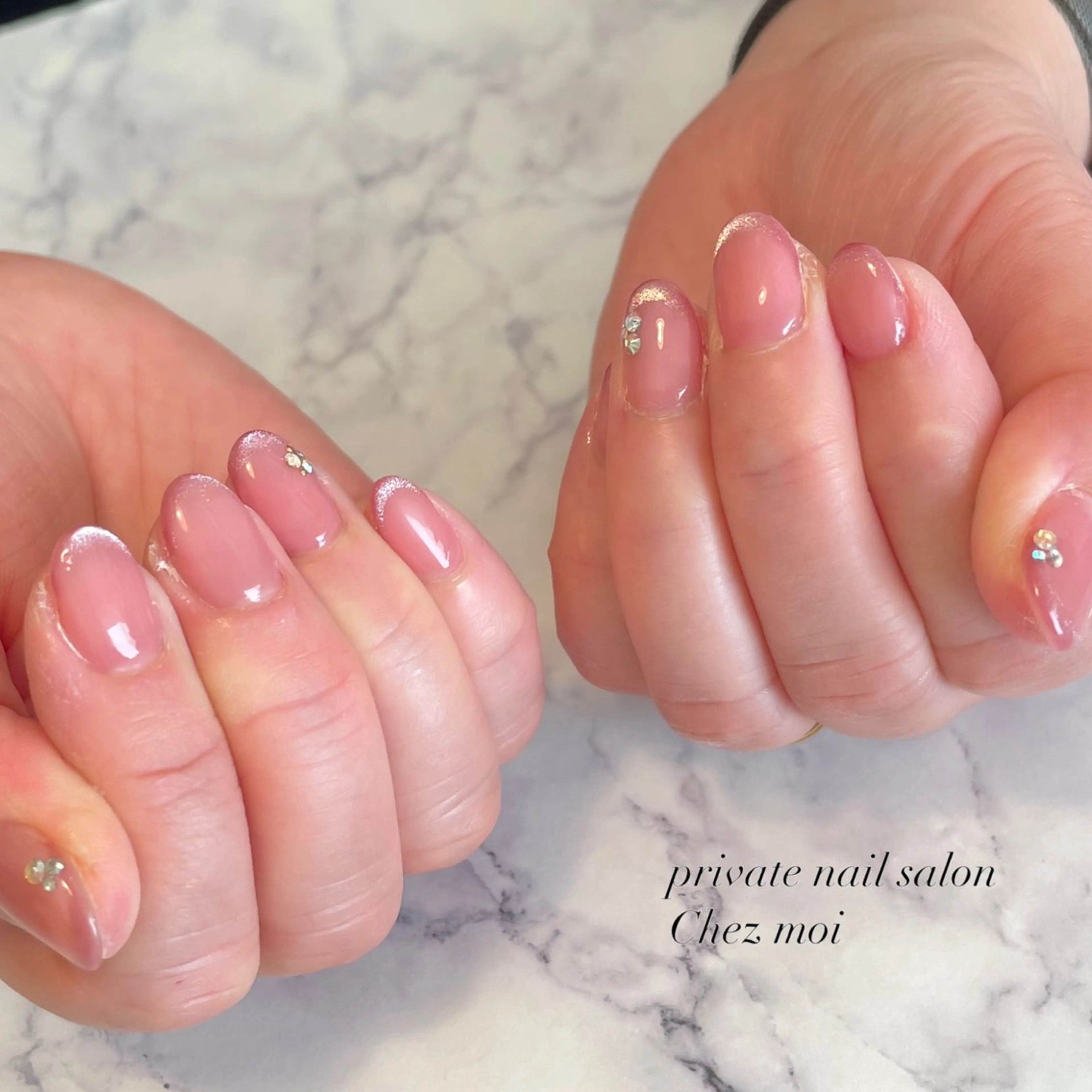 ネイル フレンチネイル マグネットネイル マグネットフレンチ KOMINE TOMOKOのネイルデザイン