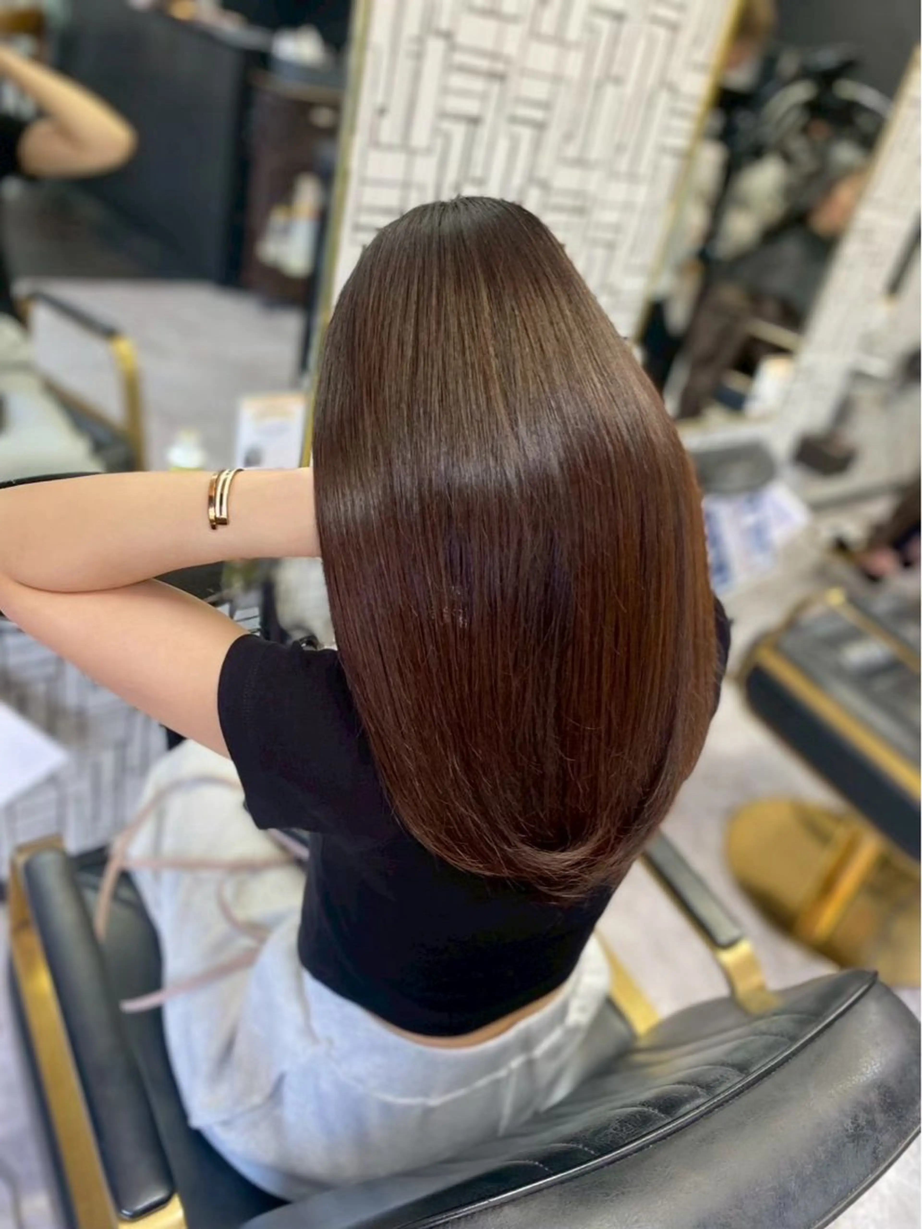 ロング 北村 理奈のヘアスタイル