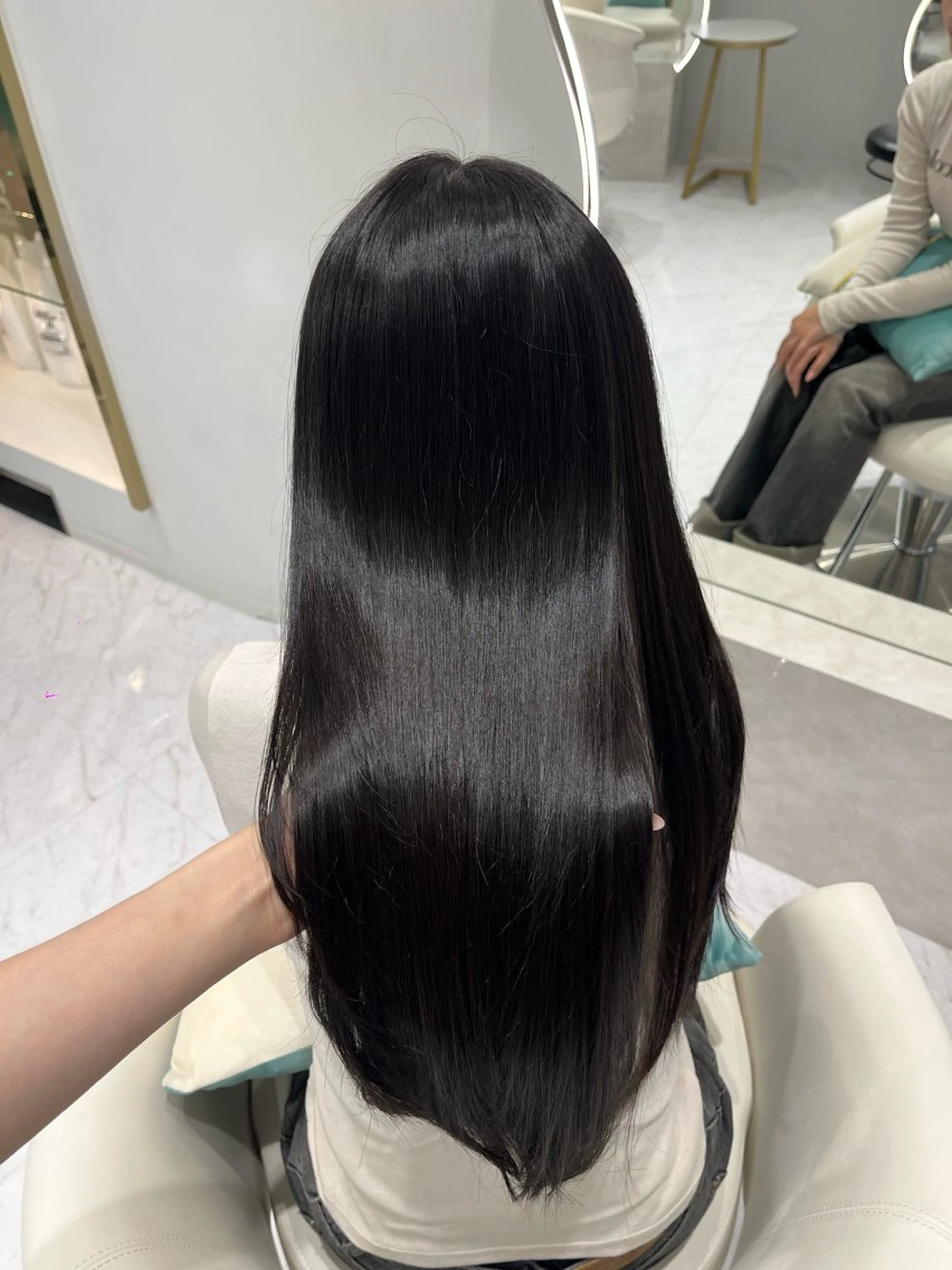 ロング カラー 髪質改善 トリートメント カット ヘアカラー トリートメント 名駅/大人韓国ヘア 艶カラー/Rihoのヘアスタイル