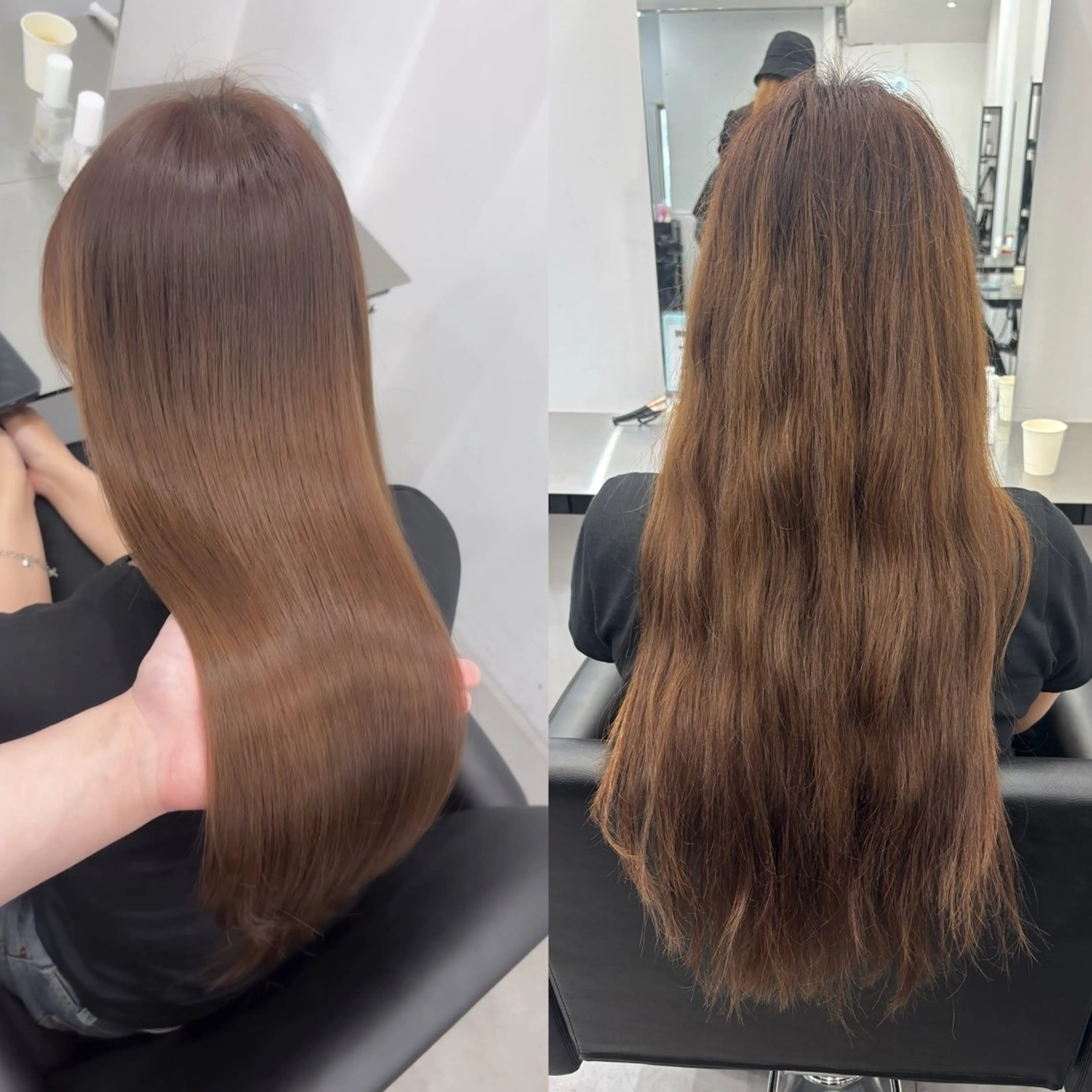 ロング カット 縮毛矯正 トリートメント 梅田髪質改善 韓国カット/星野綾哉のヘアスタイル