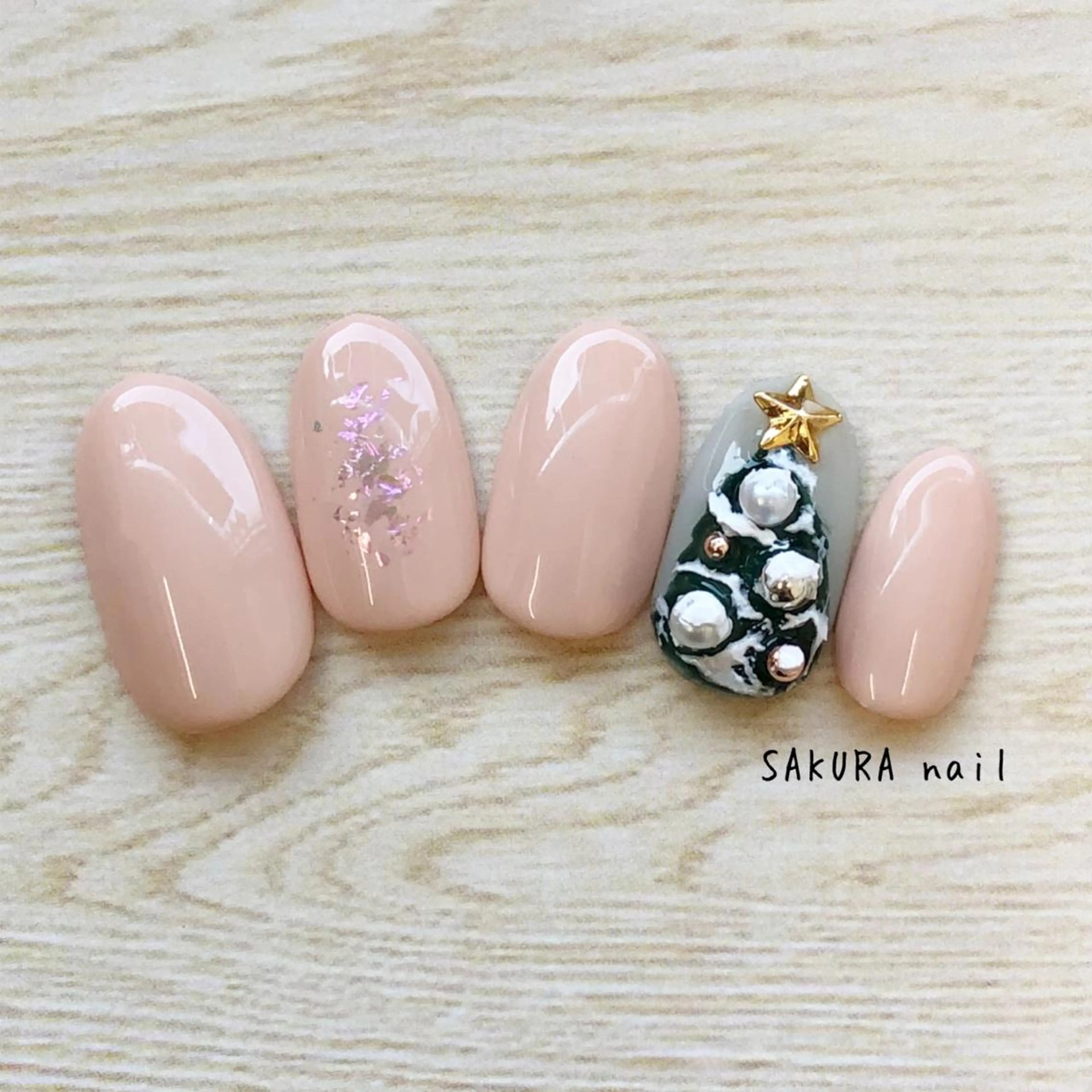 ネイル 冬ネイル クリスマス ハンドネイル SAKURA nailのネイルデザイン