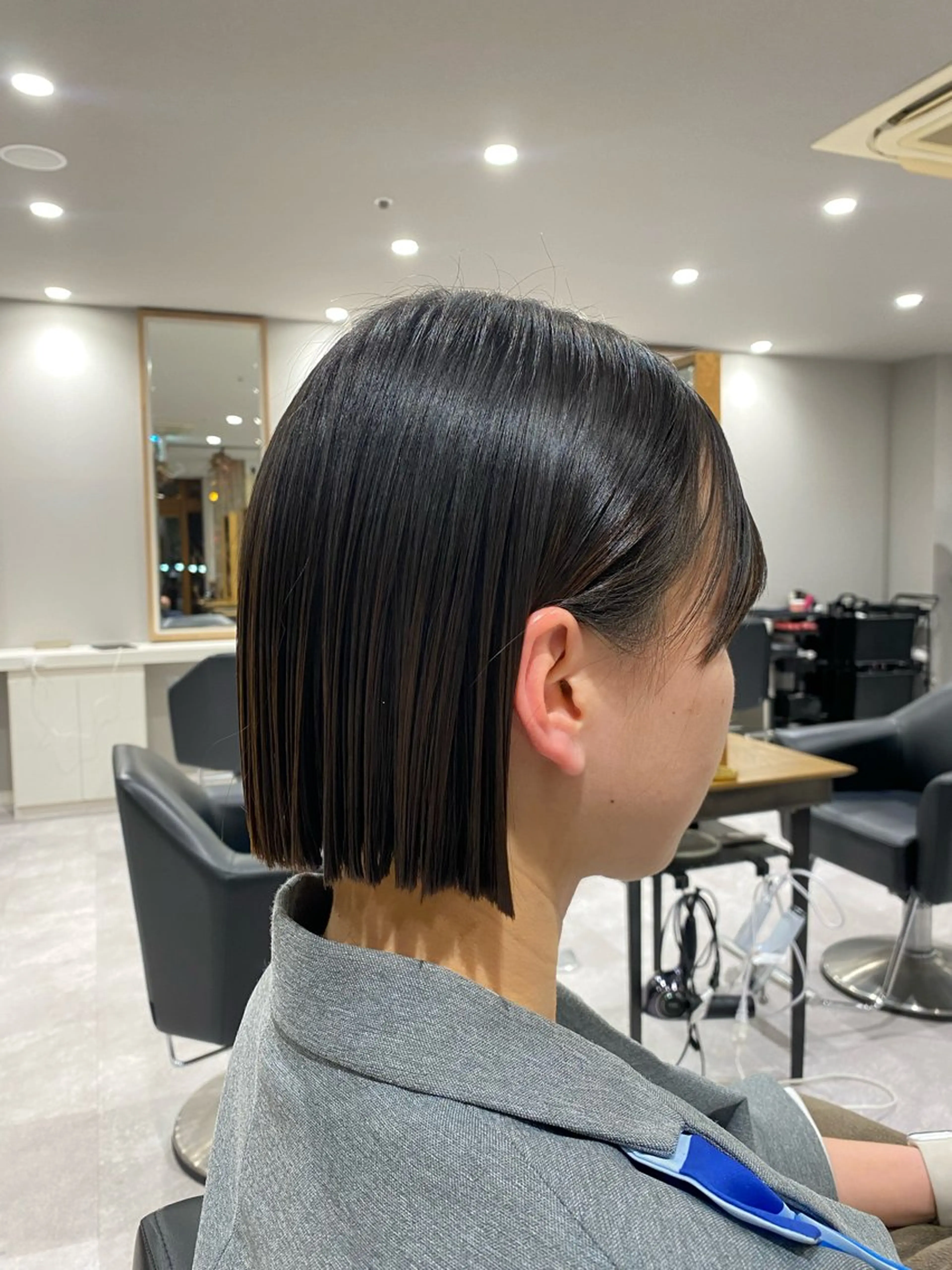 ショート ボブ 間城 樹里のヘアスタイル