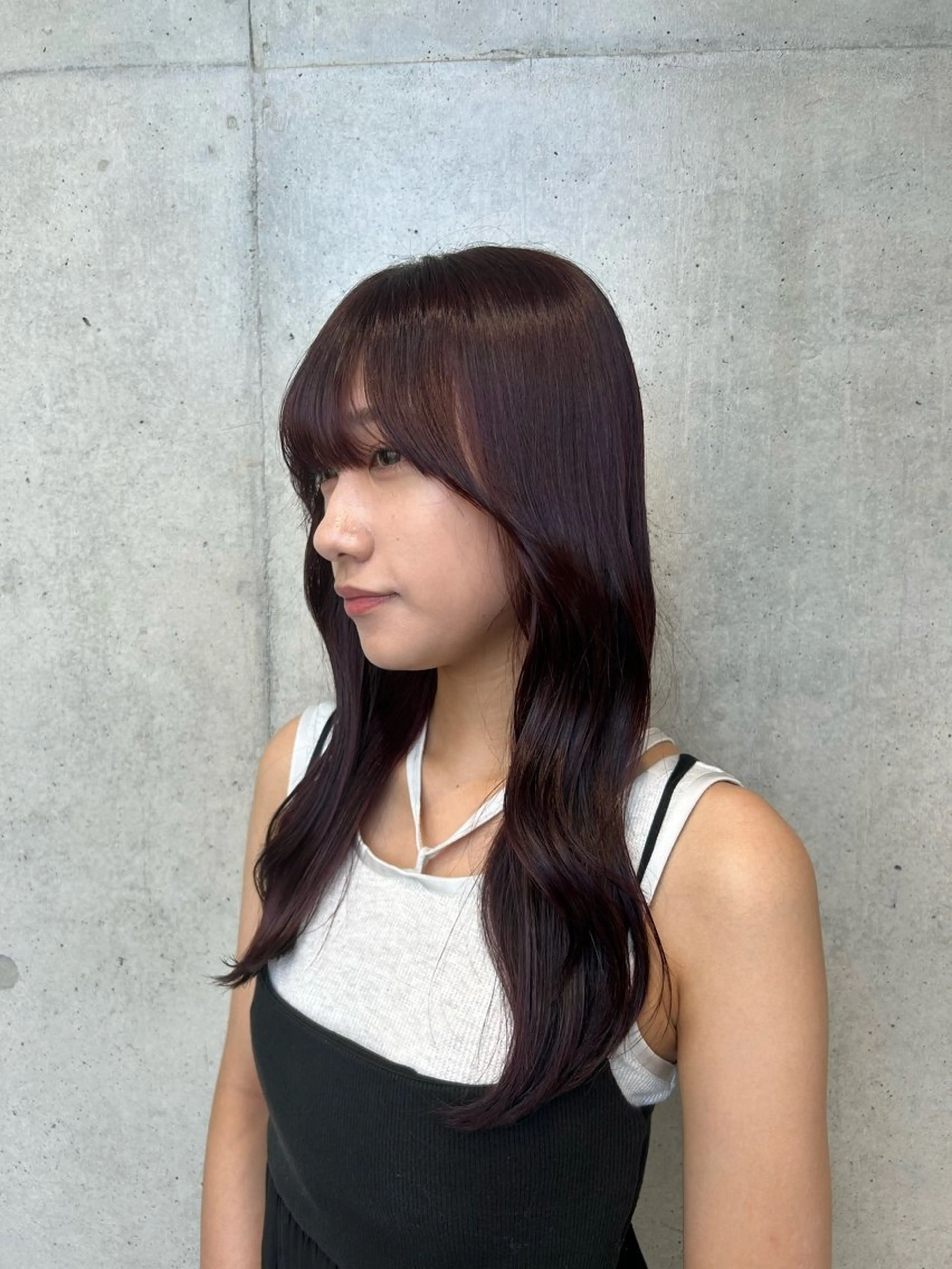 ロング カラー ヘアアレンジ カット ヘアカラー トリートメント ボブ艶モテカラー🫧 カリンのヘアスタイル