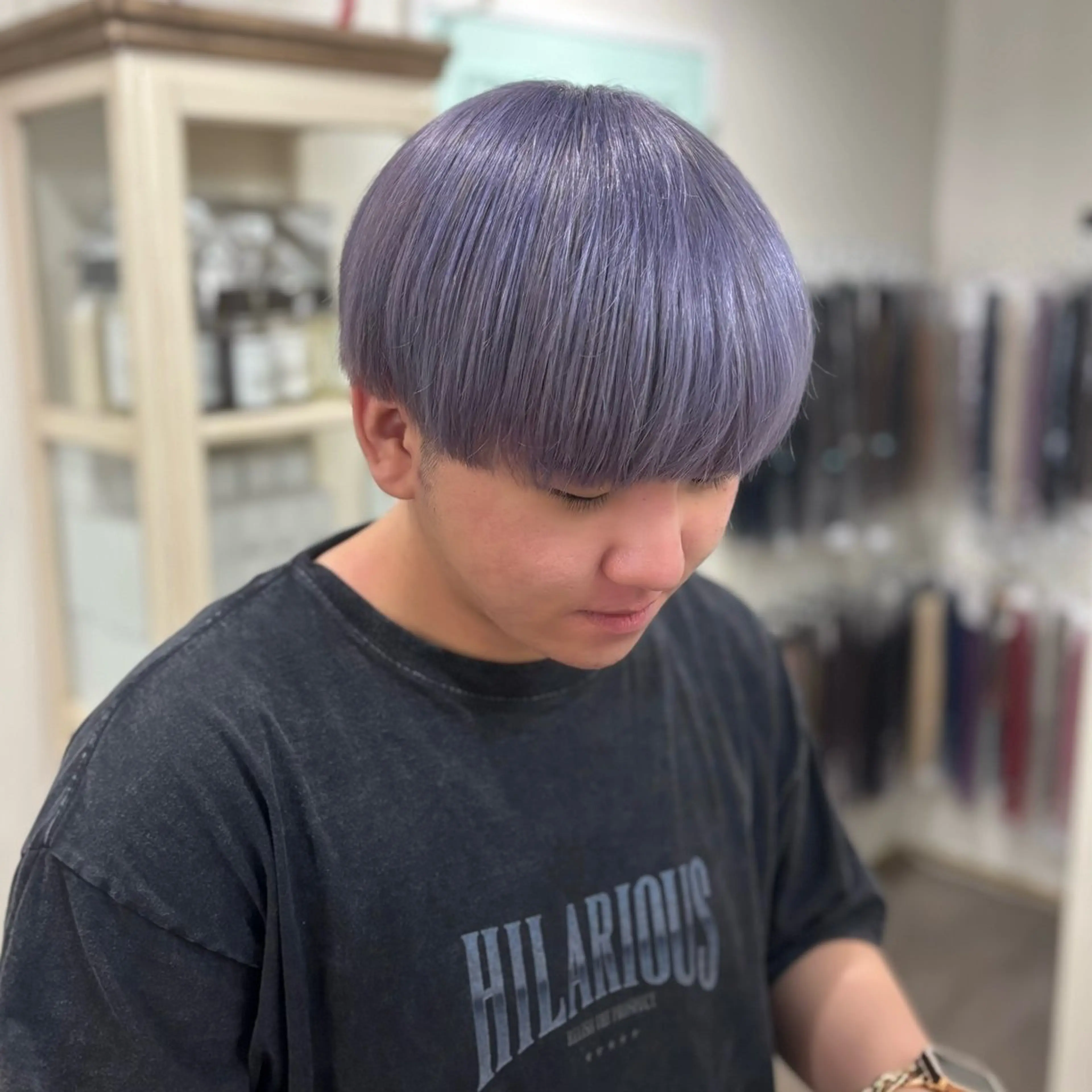 メンズ ヘアカラー 美容室ORIKA AI レイヤーカットのヘアスタイル