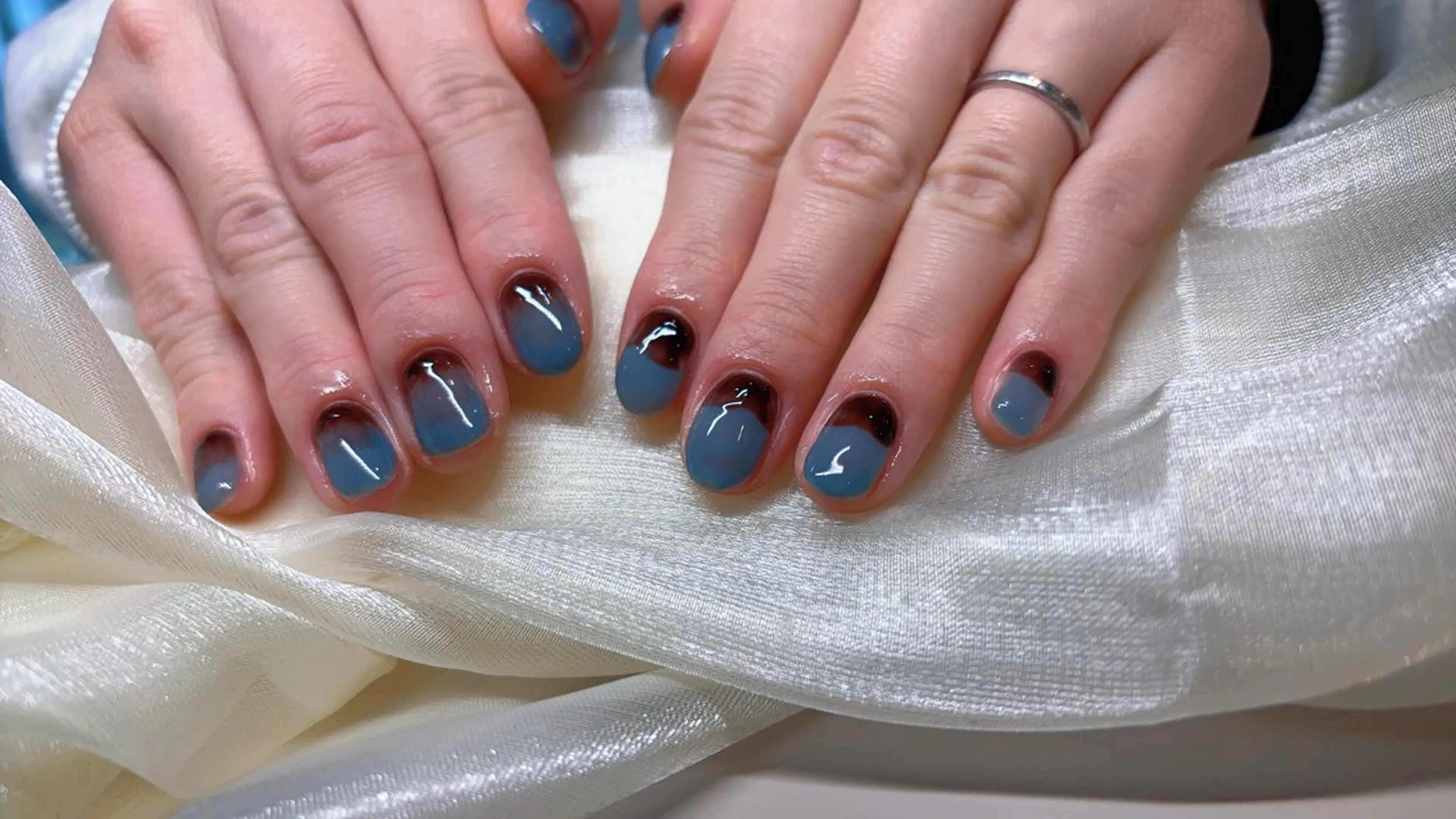ネイル 持ち込み バレンタイン Shadow nailのネイルデザイン