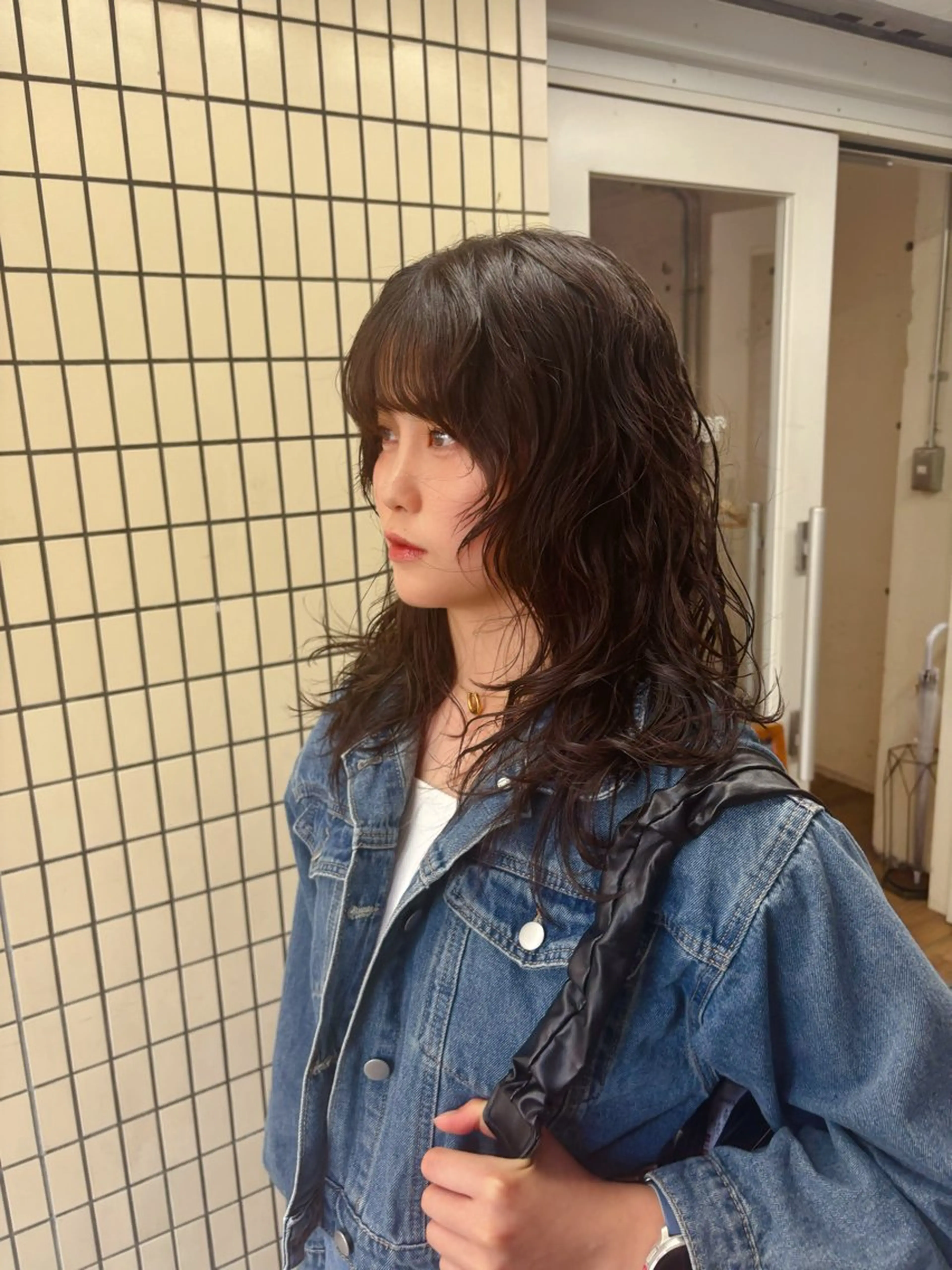 セミロング パーマ カット パーマ kaito パーマ募集！🔵のヘアスタイル