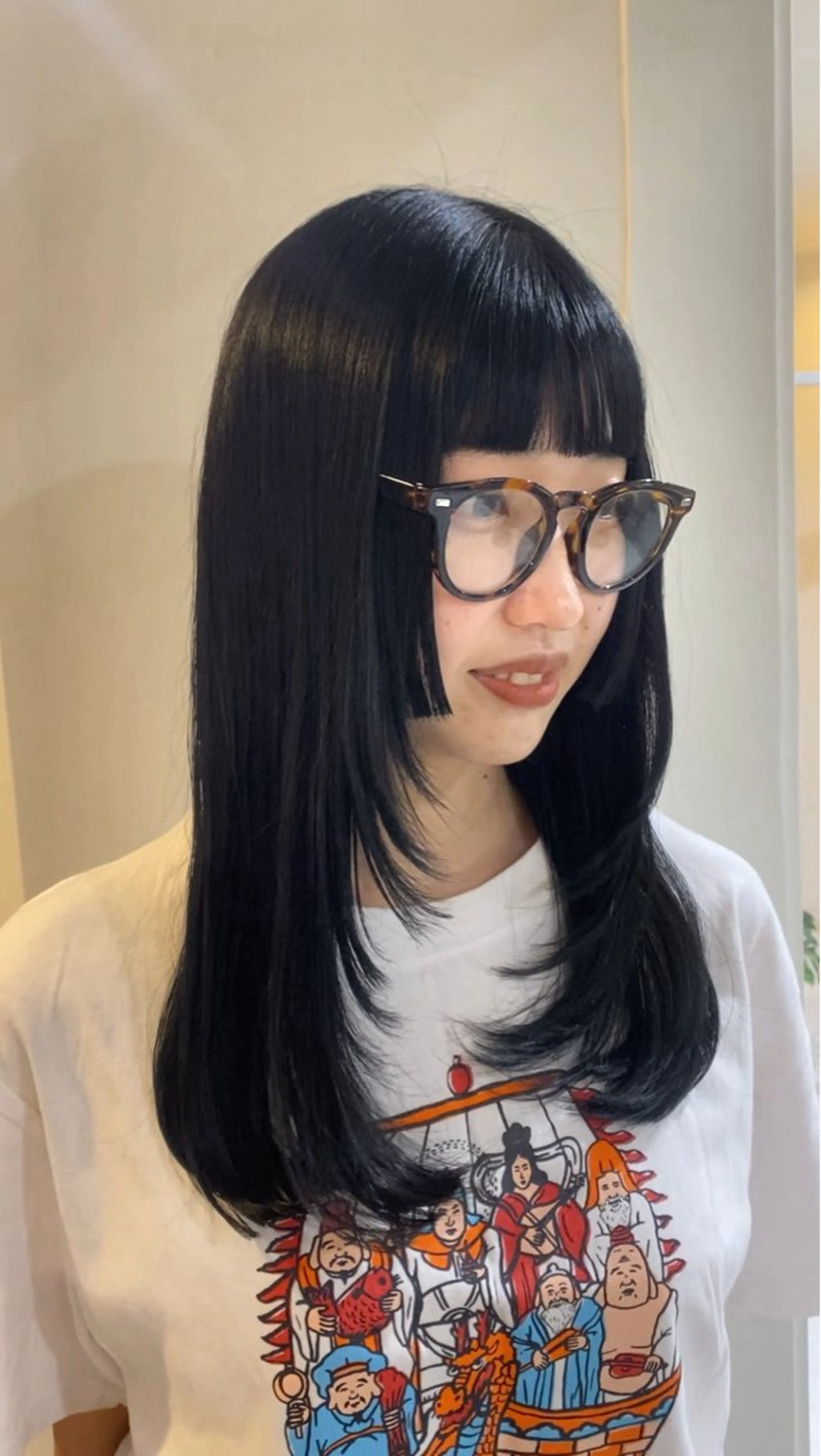 ロング カラー カット ヘアカラー aimee 北垣 愛夏のヘアスタイル