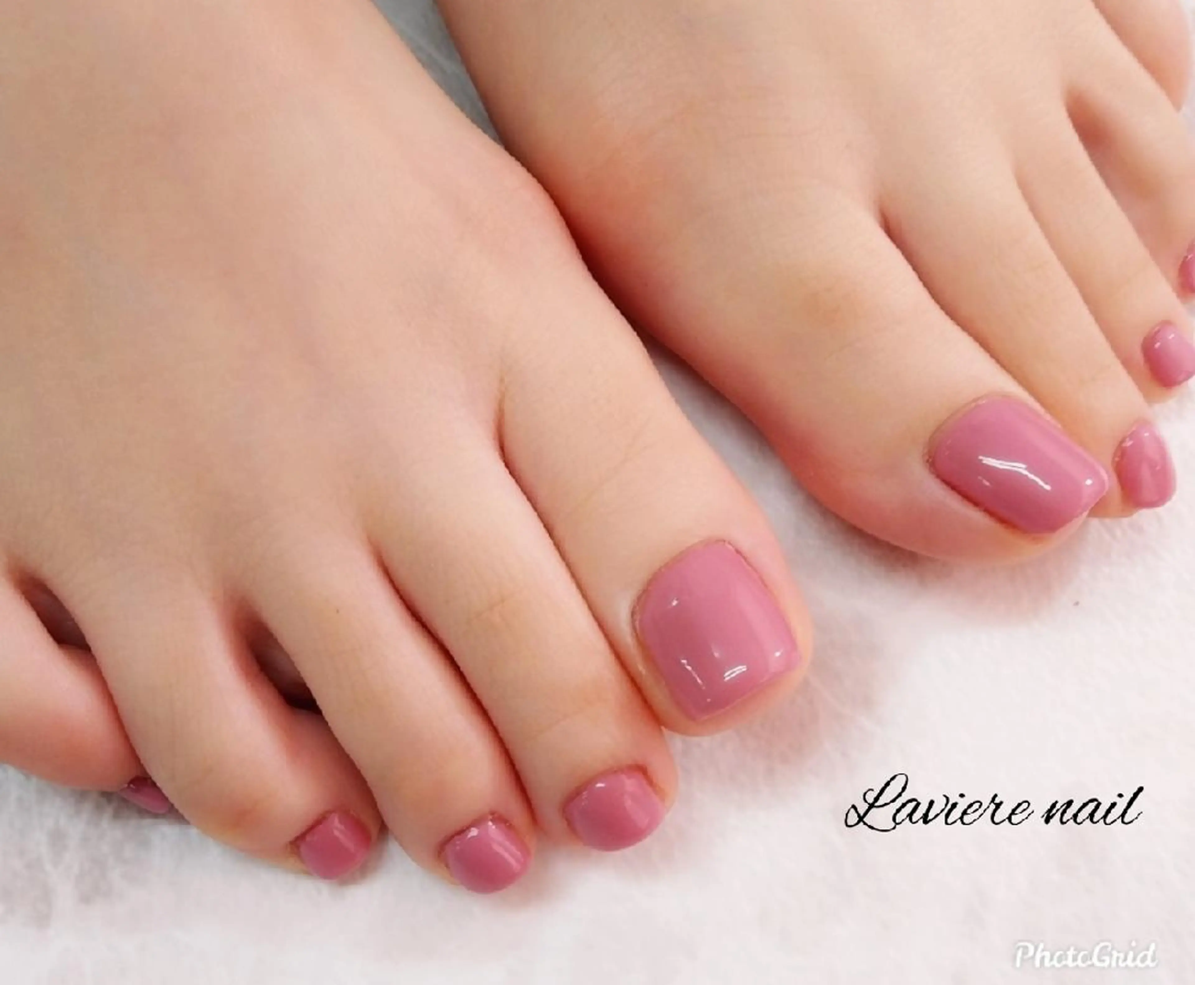 ﾐﾆﾓ特別価格♪うる艶ワンカラーフットネイル✨オフ別途1100円の写真