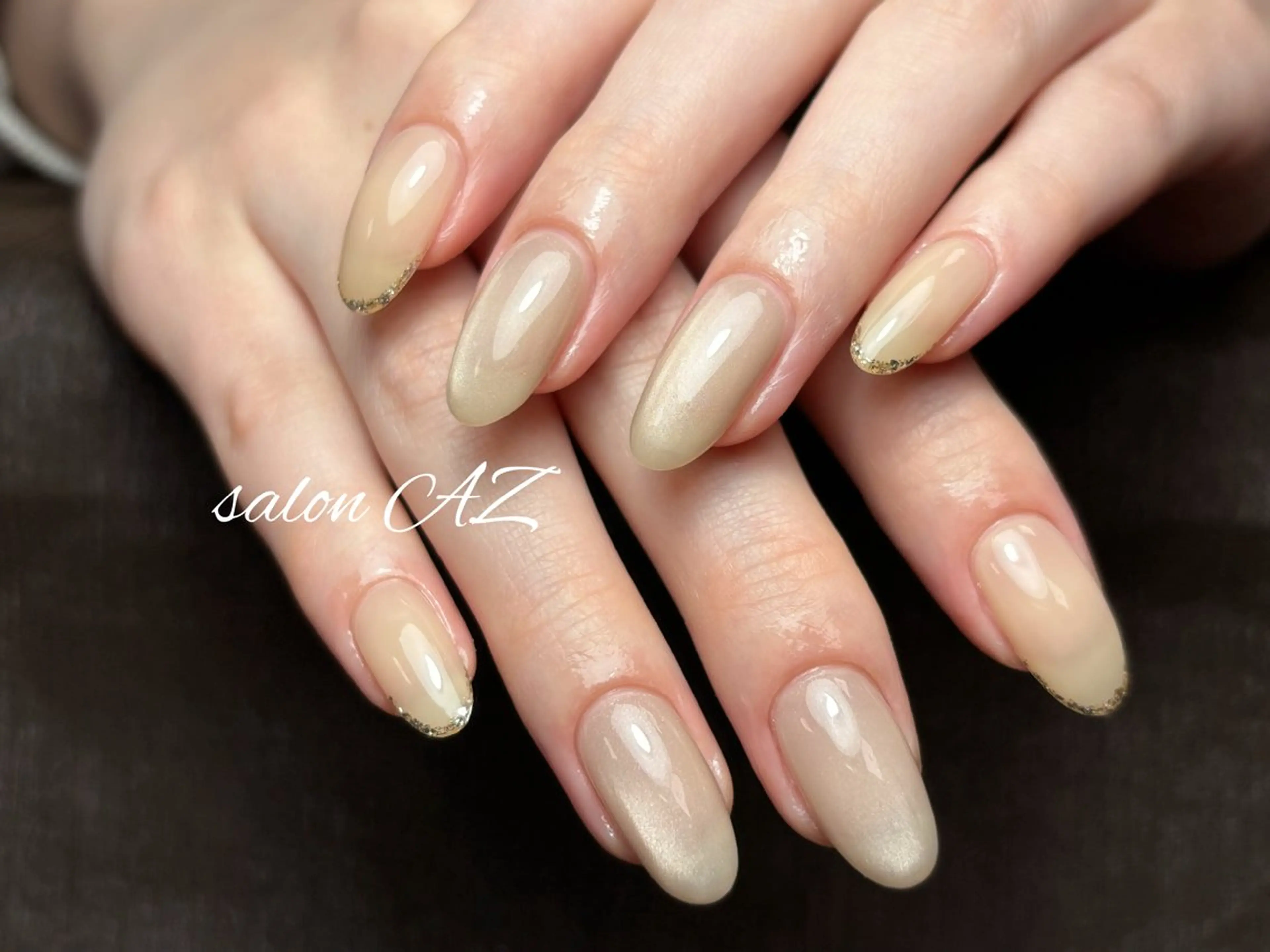 ネイル アートネイル 長さ出し フットネイル フレンチネイル ジェルネイル ハンドネイル salon AZのネイルデザイン