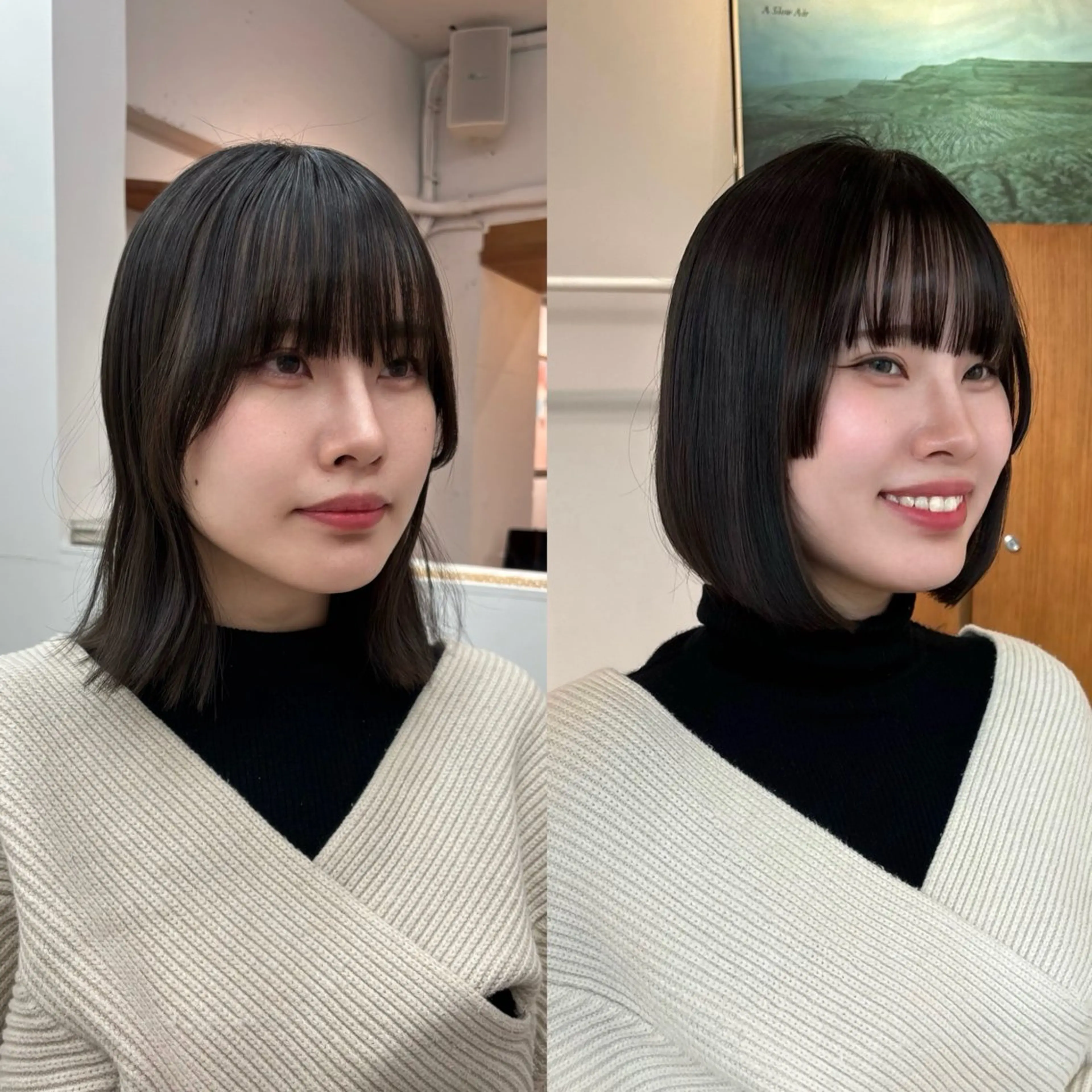 限定メニュー💦🌻残り1人🌻ボブカット✄﻿＆艶カラー🩷マッサージsp付き✨ (営業後のご案内です♡)の写真