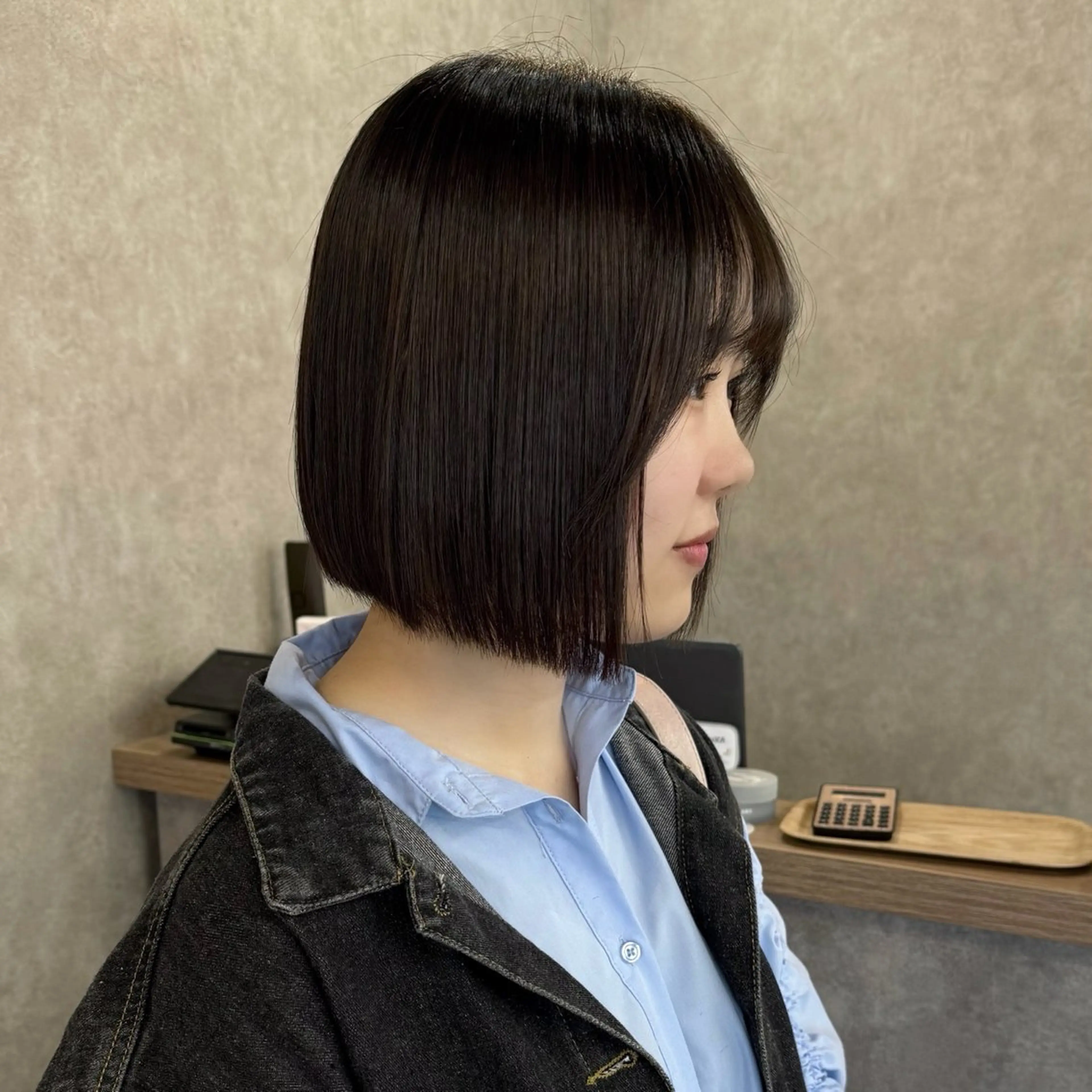 ショート カット 縮毛矯正 トリートメント 丸みショート🧸 積田 佳奈のヘアスタイル