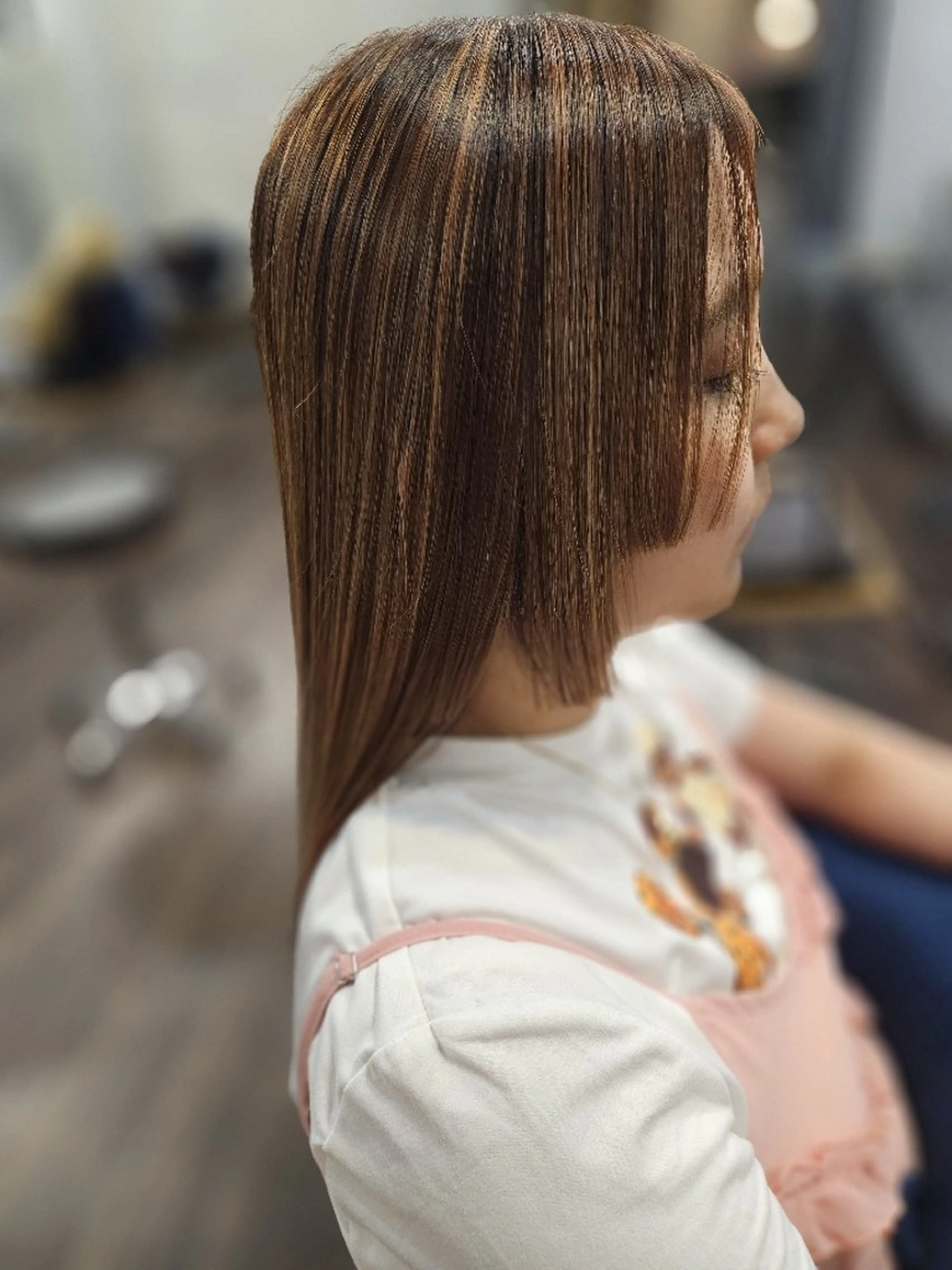 ロング カラー ベージュカラー ハイライトカラー オレンジ オレンジベージュ ハイライト カット ヘアカラー トリートメント terra✂️川嶋 大輔のヘアスタイル