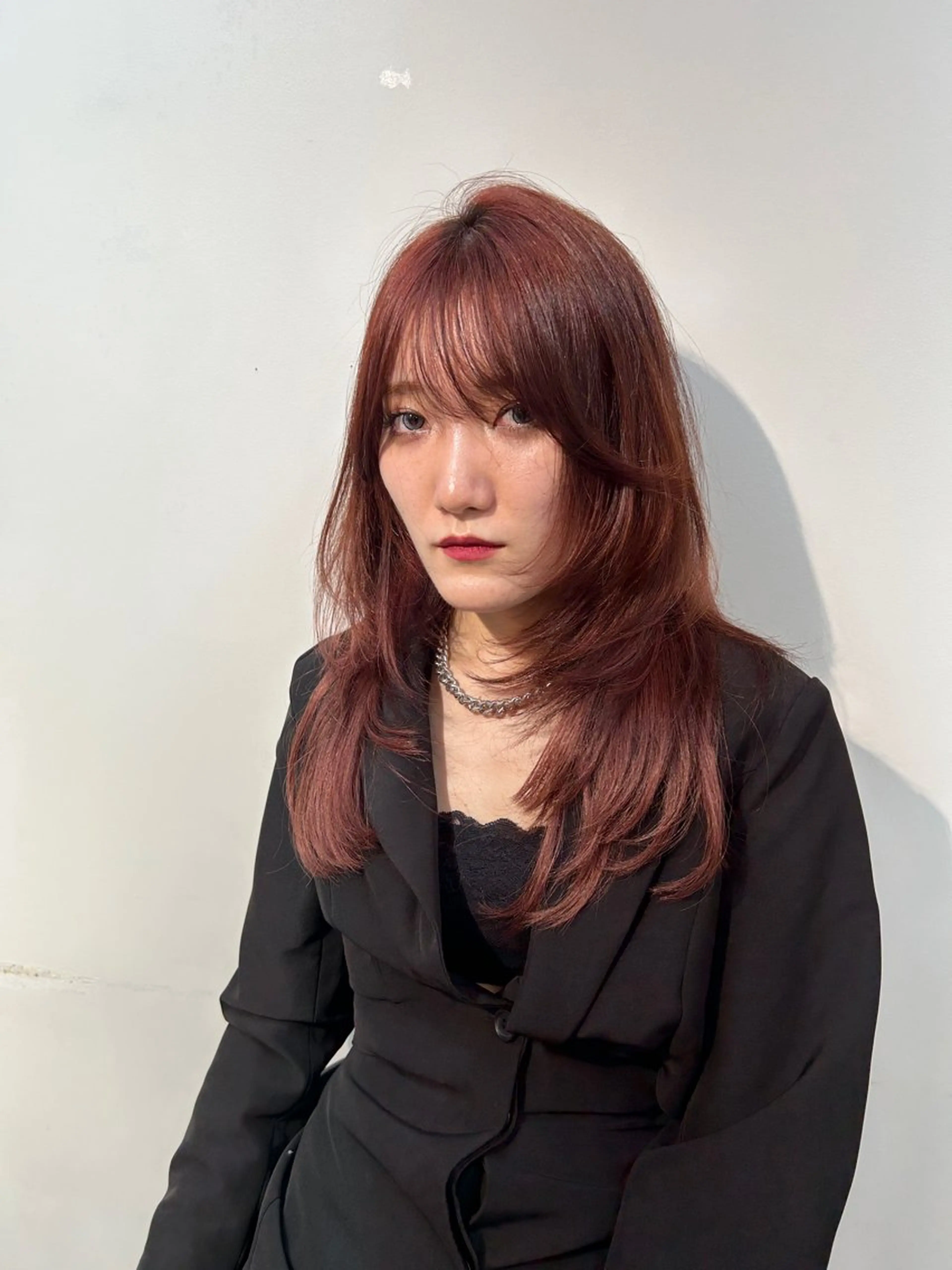 セミロング カラー ボブ/透明感ベージュ 🫧クルミ🌟のヘアスタイル