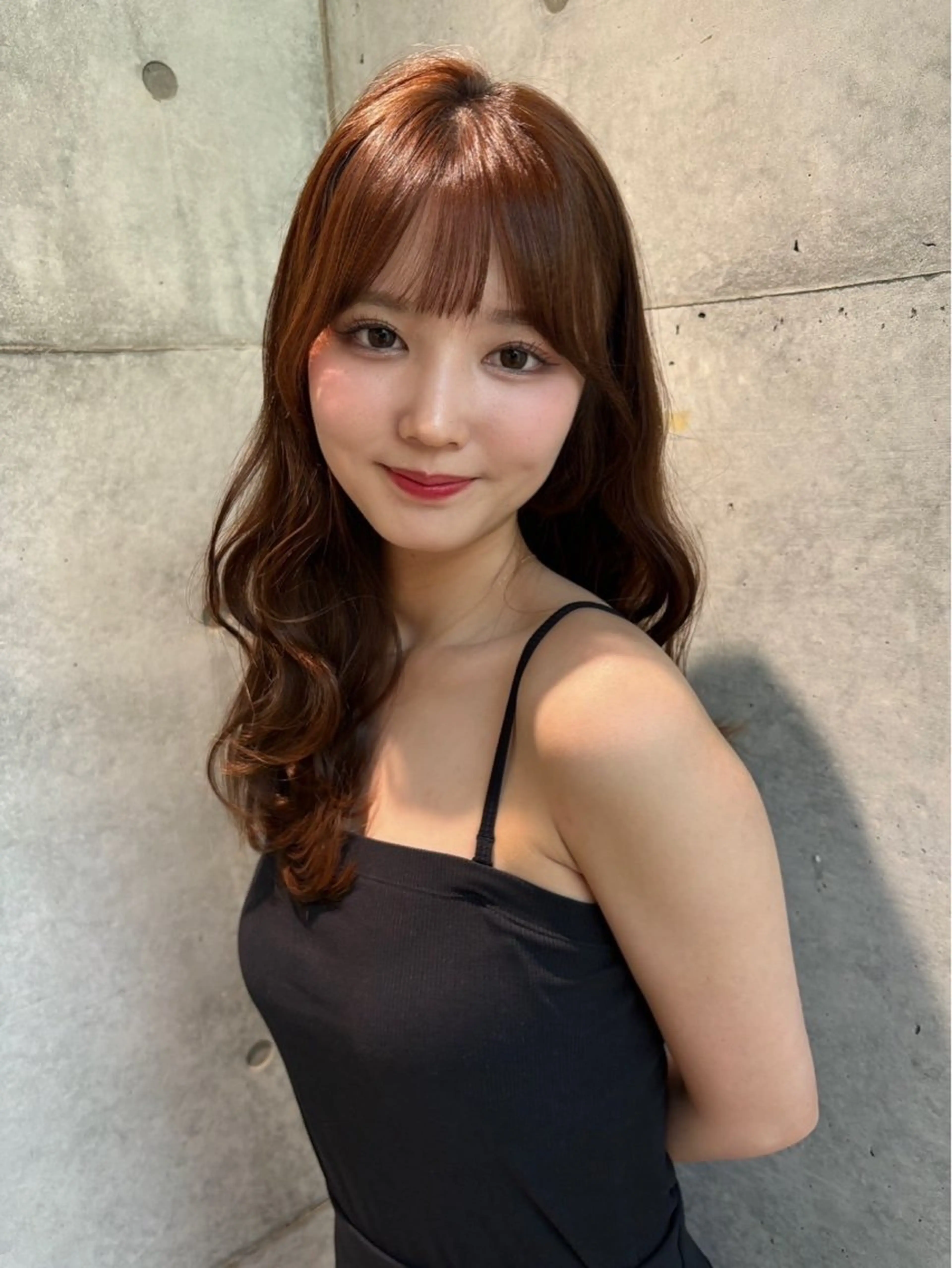 ロング ヘアカラー トリートメント Nanami / ベージュ/グレージュのヘアスタイル