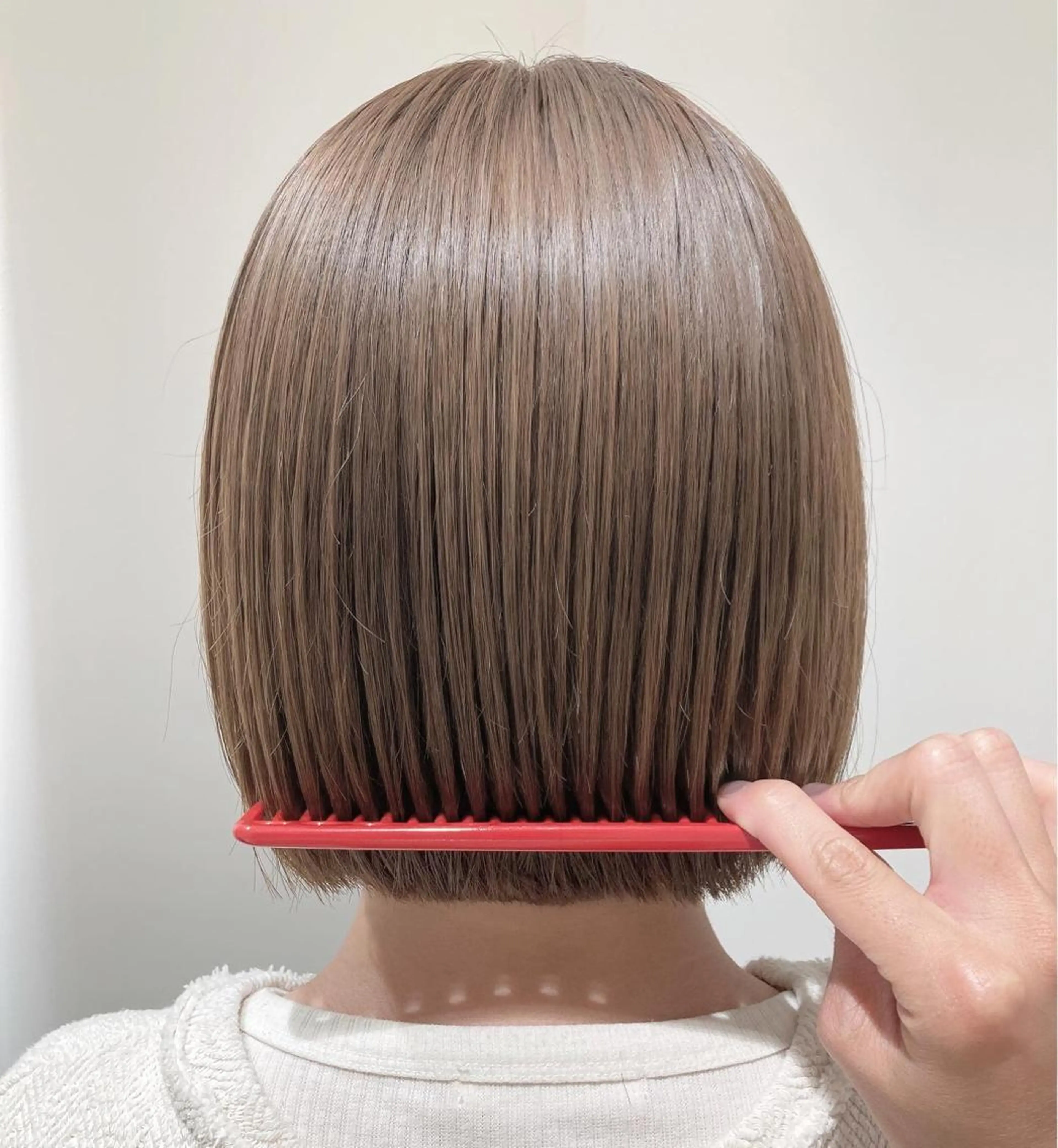 ショート カラー ボブ カット ヘアカラー トリートメント スキバサミを使わない カット🌼唯🌼のヘアスタイル