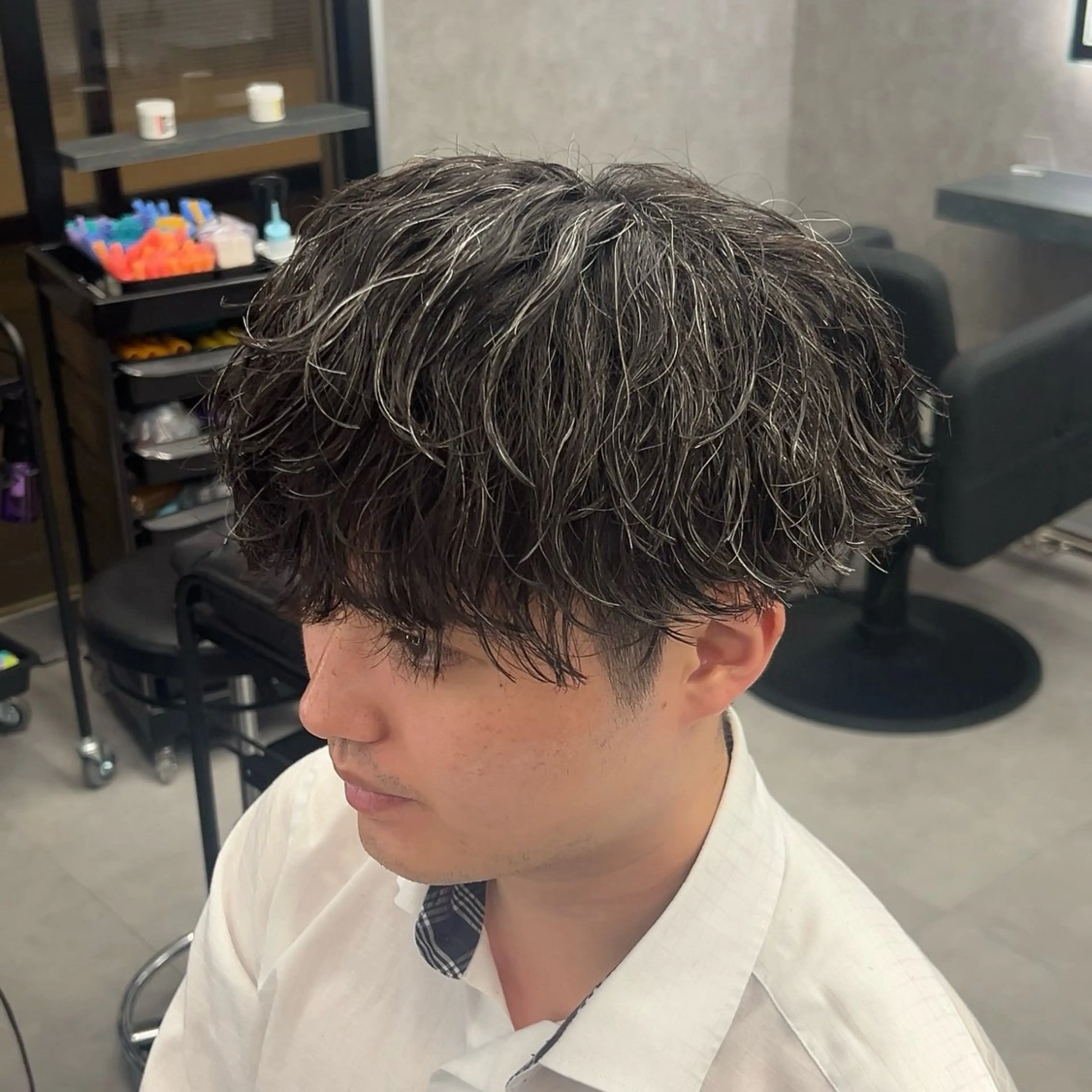 パーマ メンズ メンズパーマ 波巻きパーマ スパイラルパーマ カット パーマ 【札幌メンズ特化】 つばさ🔥のヘアスタイル