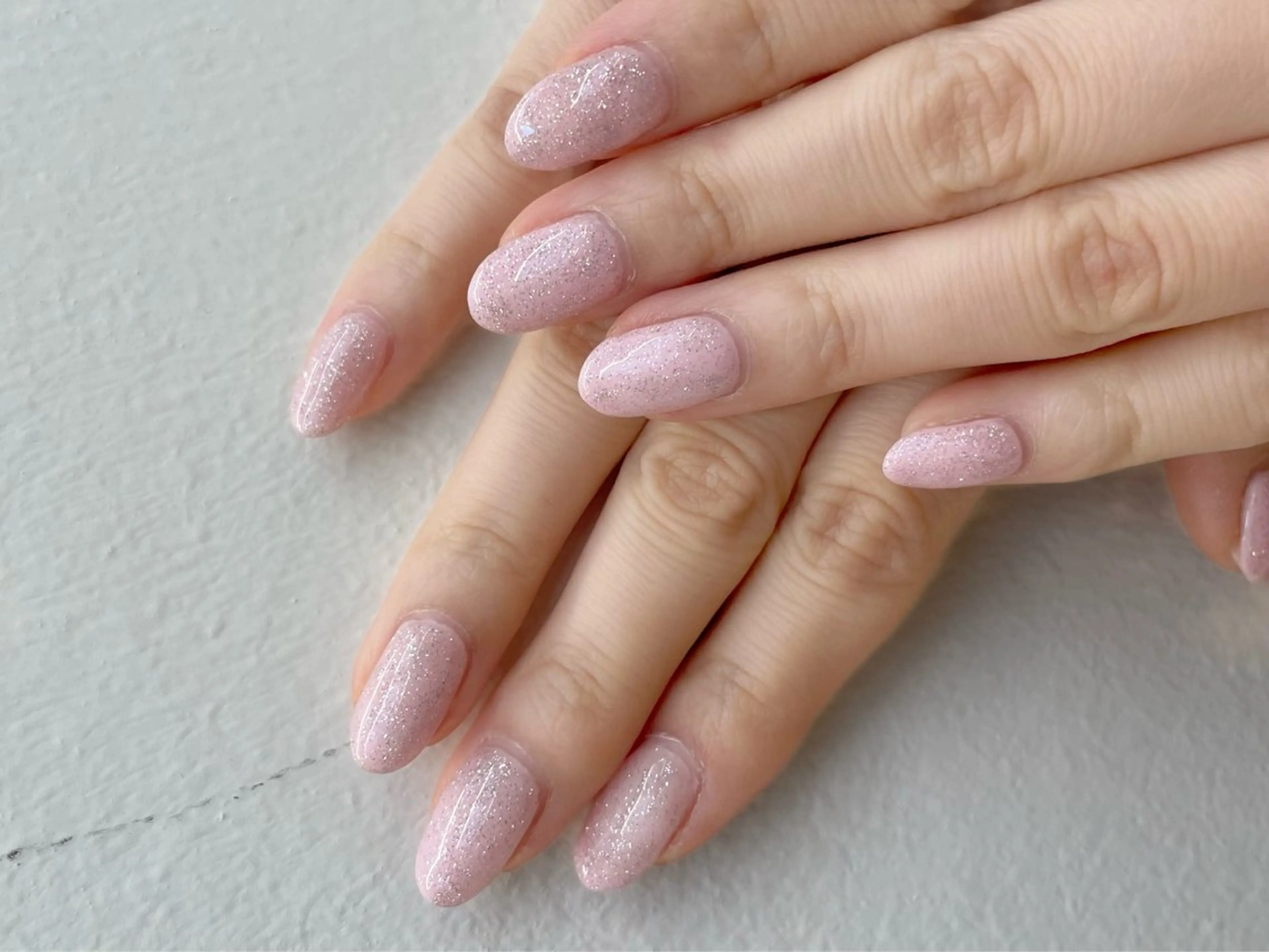 ネイル キラキラネイル ピンク Bianca 武蔵小金井　山岡🐰のネイルデザイン