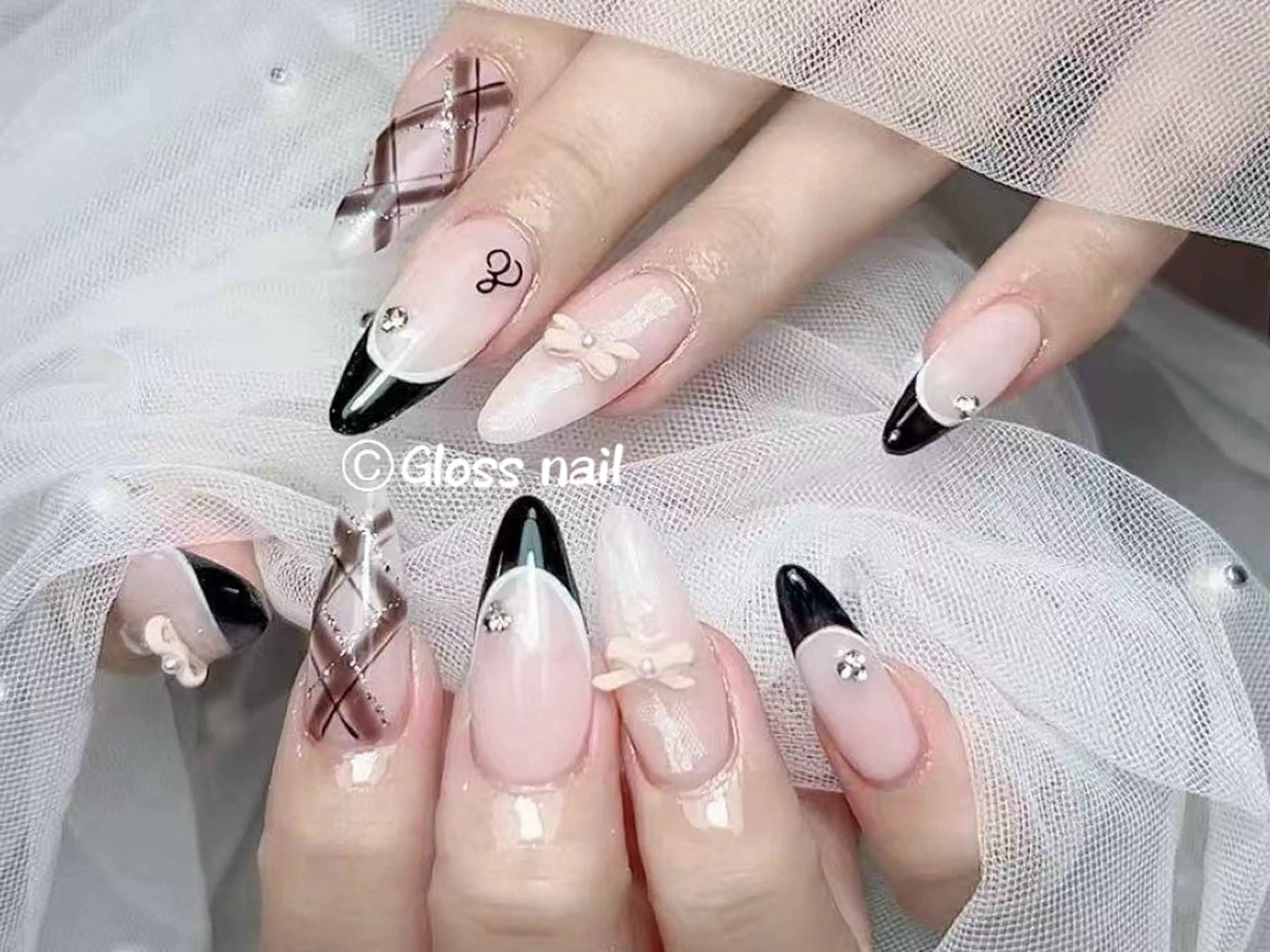 ネイル ハンドネイル Meri💅ジェル& チップ長さだし専門のネイルデザイン