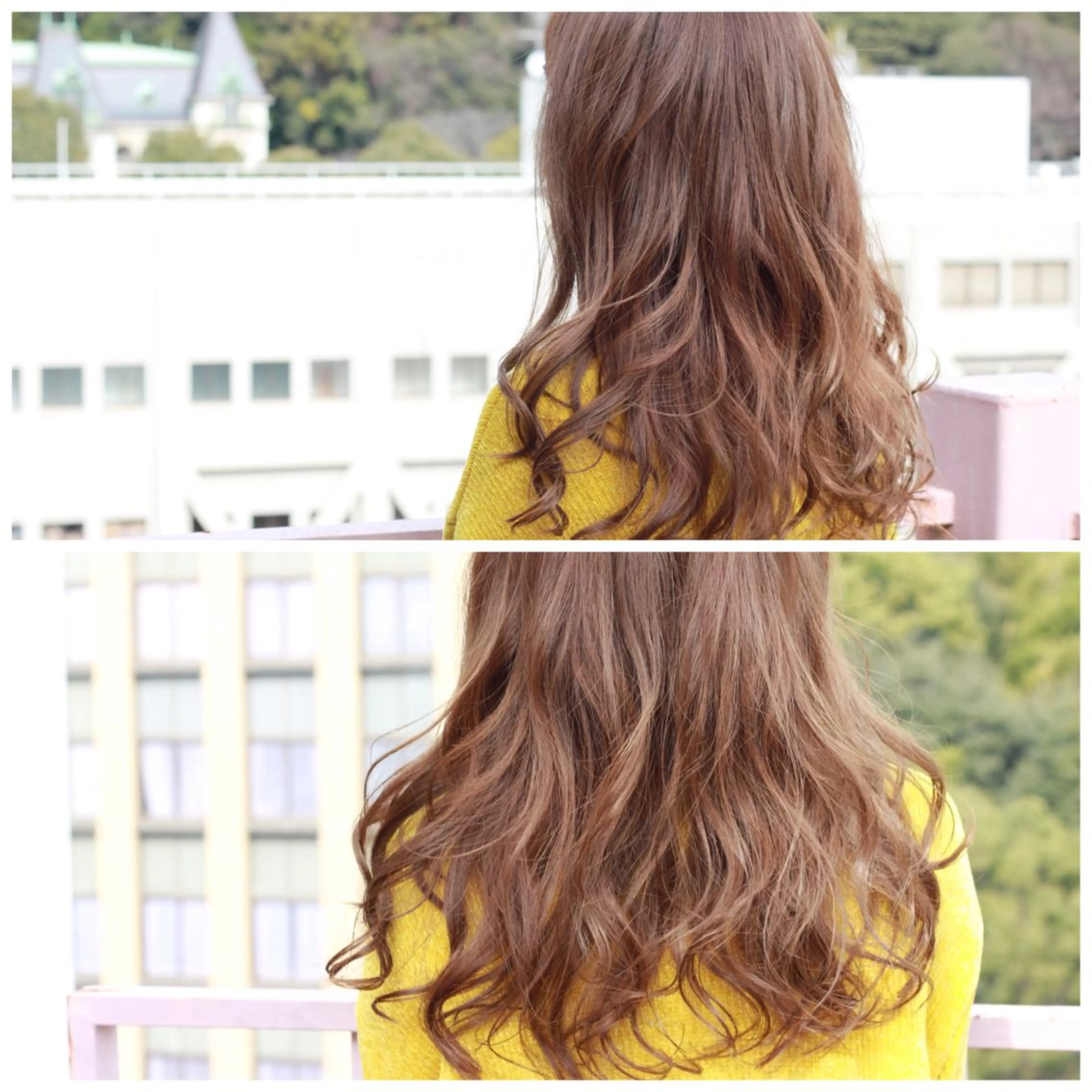 セミロング カラー ベージュカラー フォギーベージュ ヘアカラー Viage （ビアージュ）のヘアスタイル