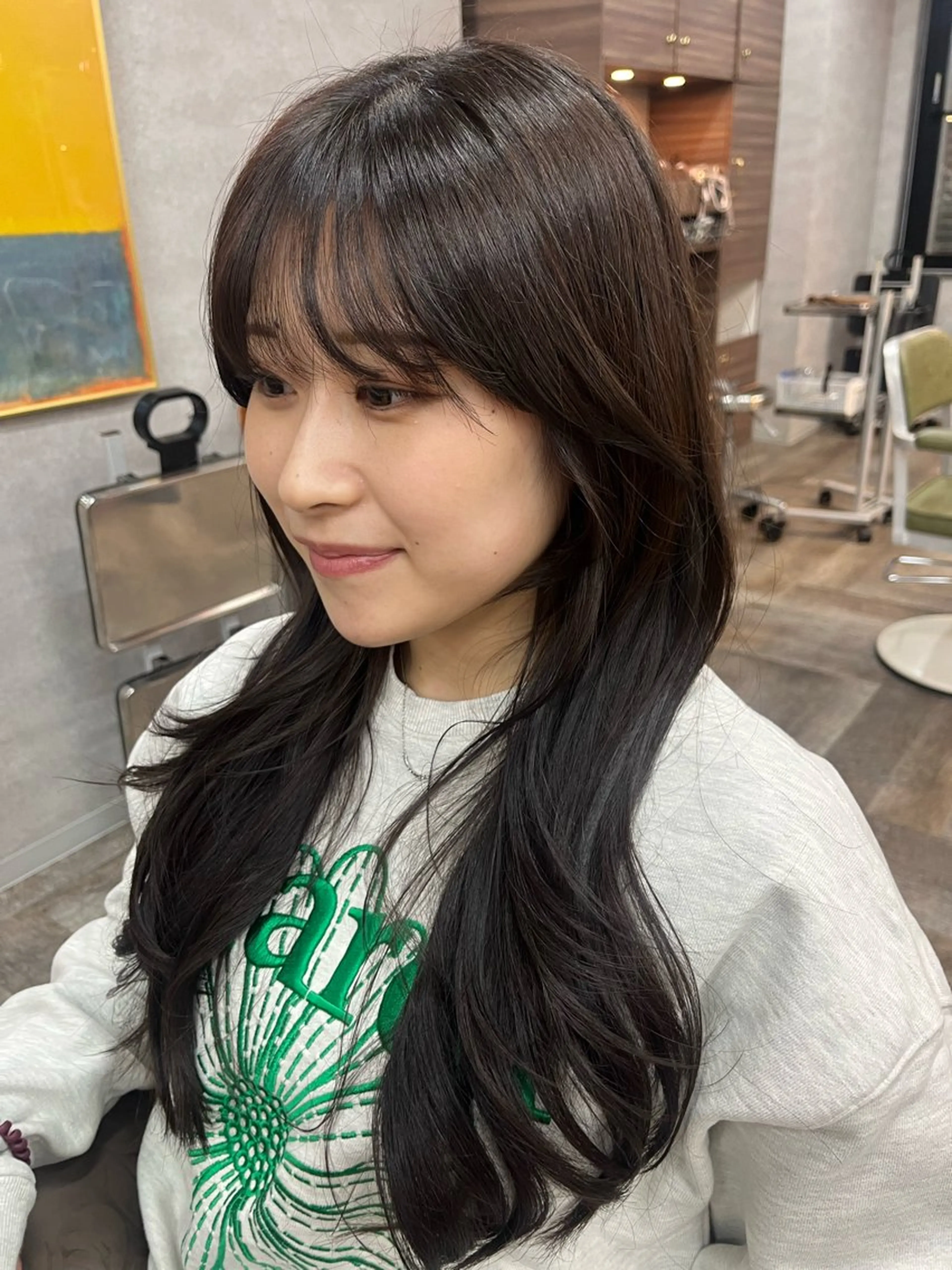 ロング くびれヘア ハイレイヤー レイヤーカット カット こと 🐰のヘアスタイル