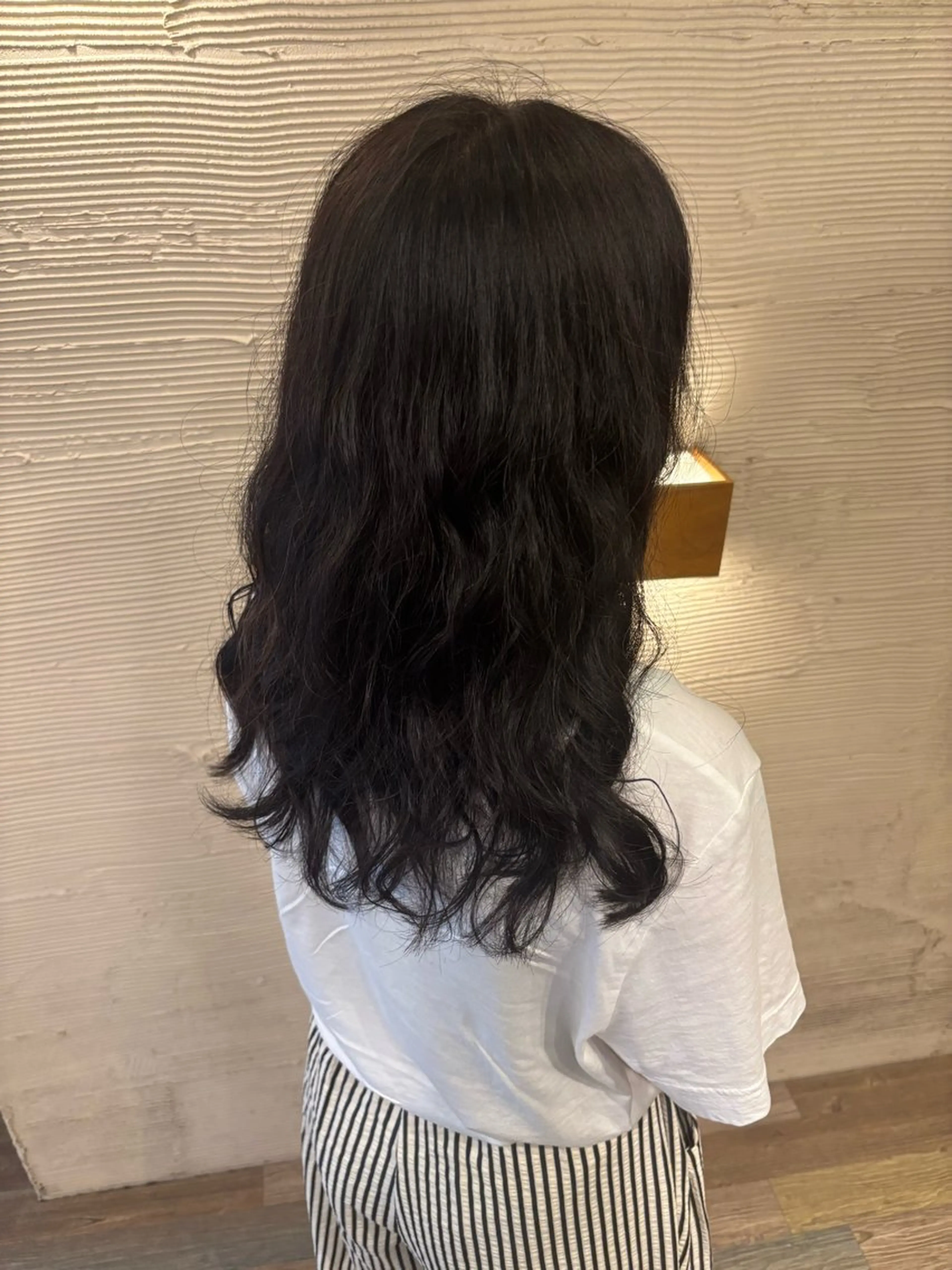 セミロング セミロングパーマ yuzuki Agu臼井のヘアスタイル