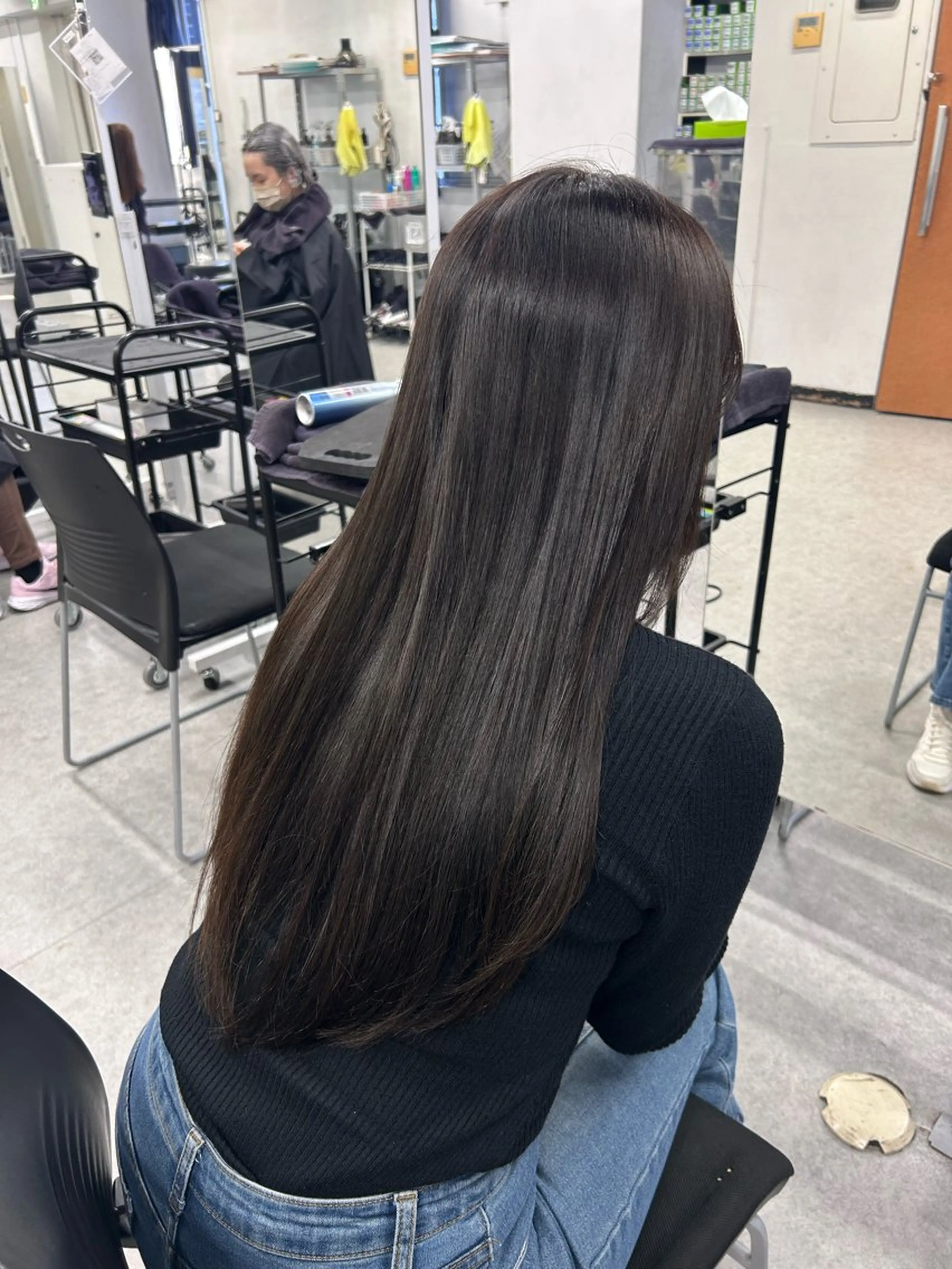 ロング カラー ヘアカラー トリートメント 💙韓国スタイル💙 亜子のヘアスタイル