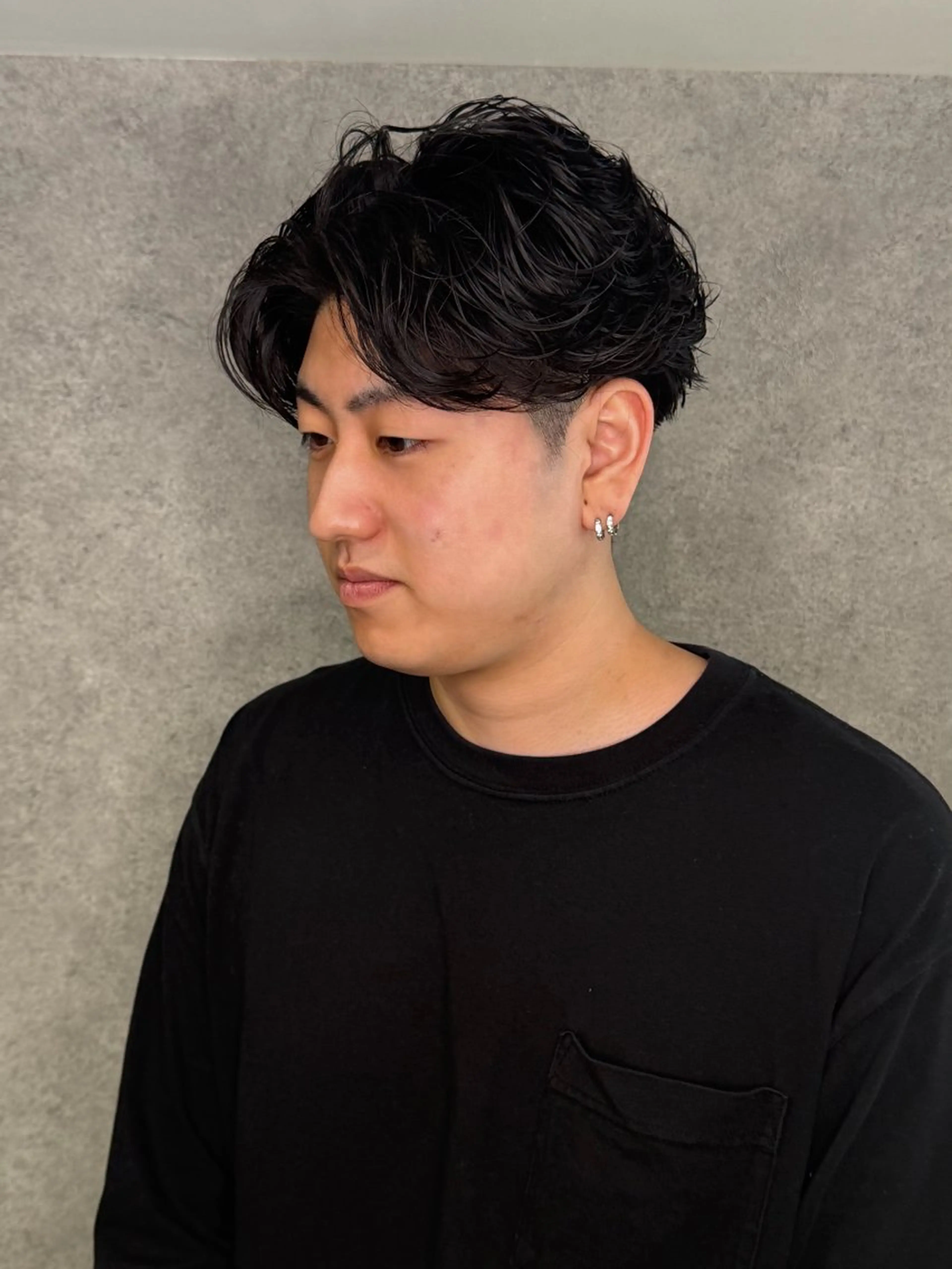 パーマ メンズ フェザーパーマ メンズパーマ カット パーマ メンズカット/シャ ドウパーマ/KOBAのヘアスタイル