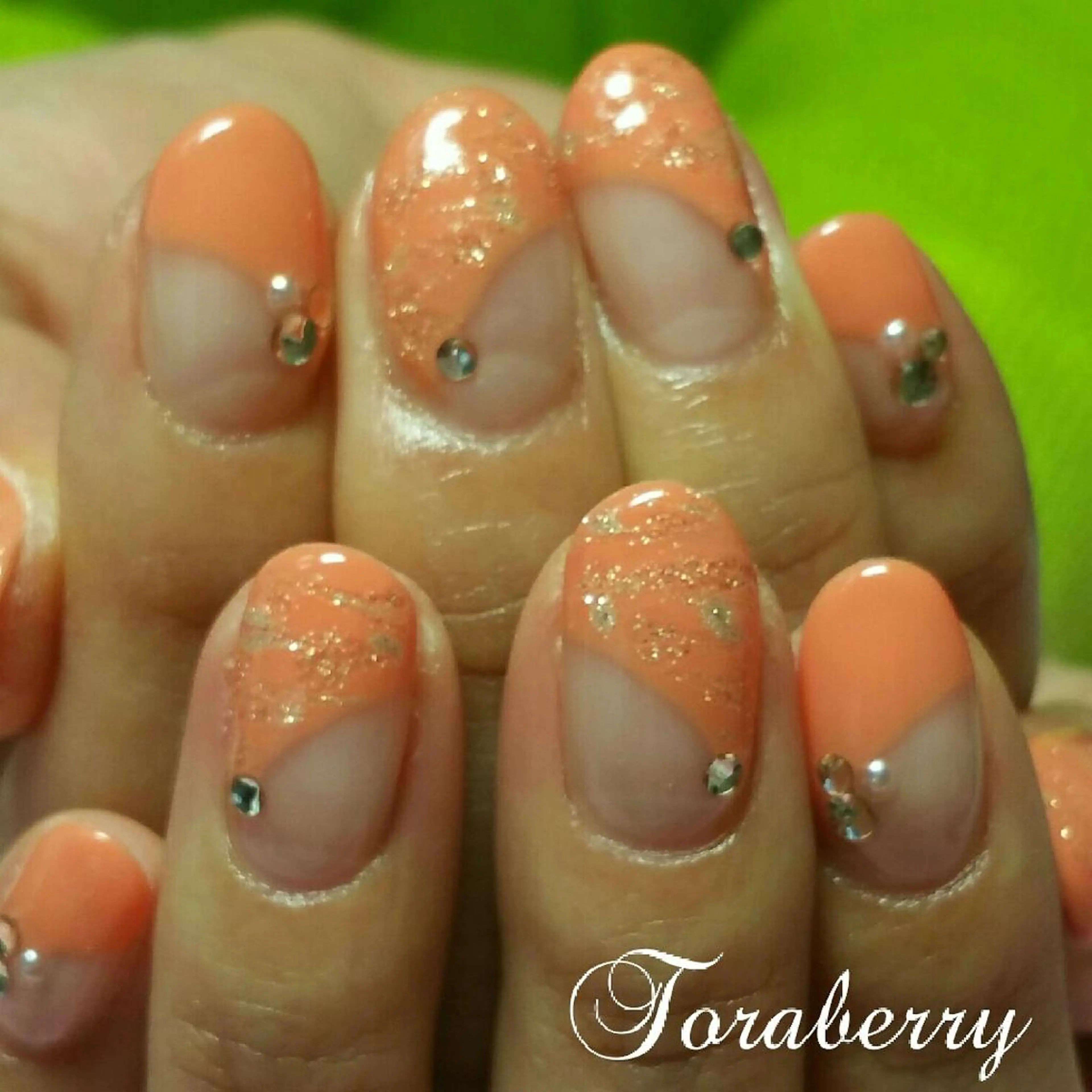 ネイル フレンチネイル 斜めフレンチ ハンドネイル ネイリスト なつみのネイルデザイン