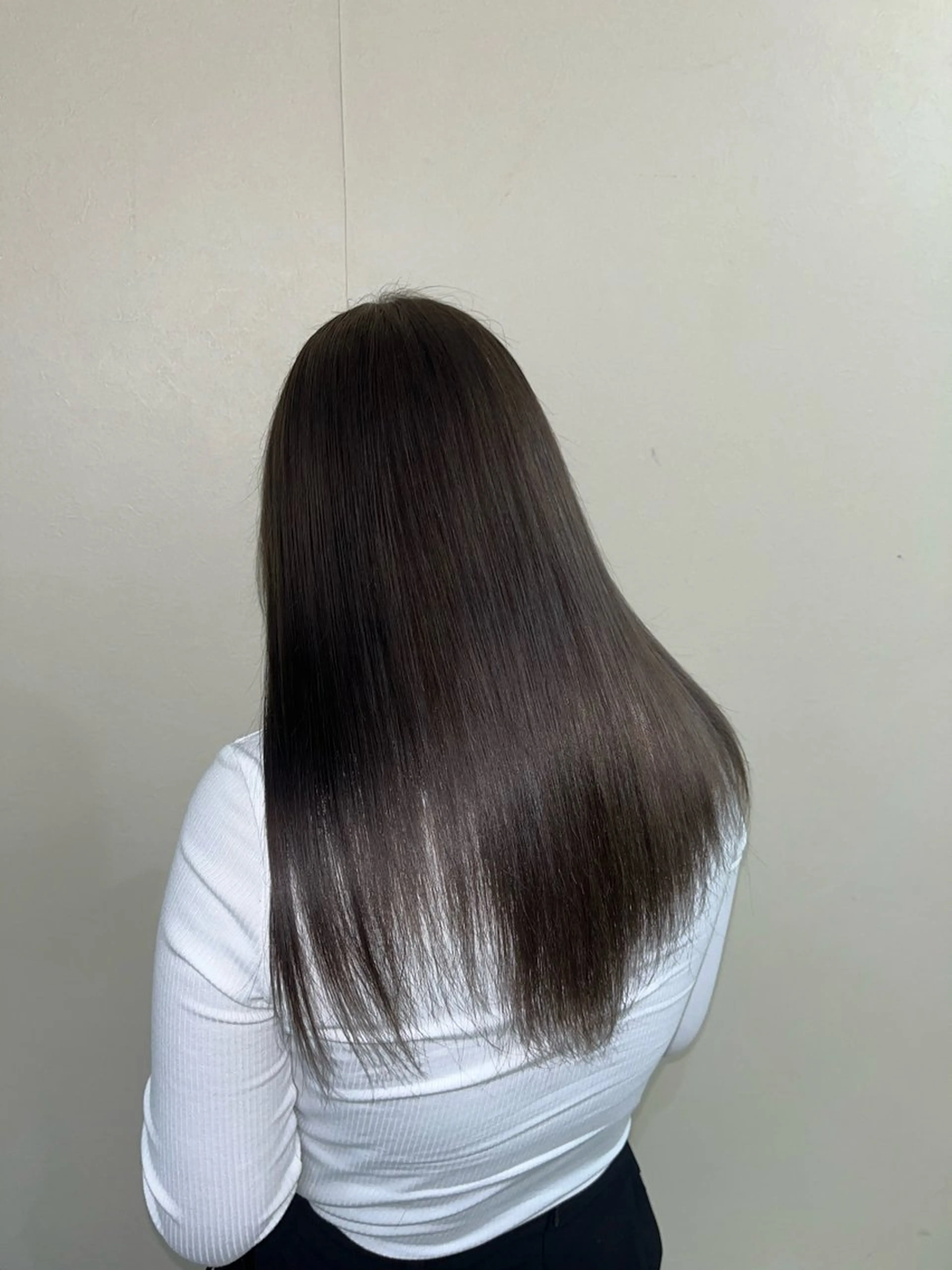 ロング カラー 艶カラー/暗髪/韓国 /エクステ/ムカワのヘアスタイル