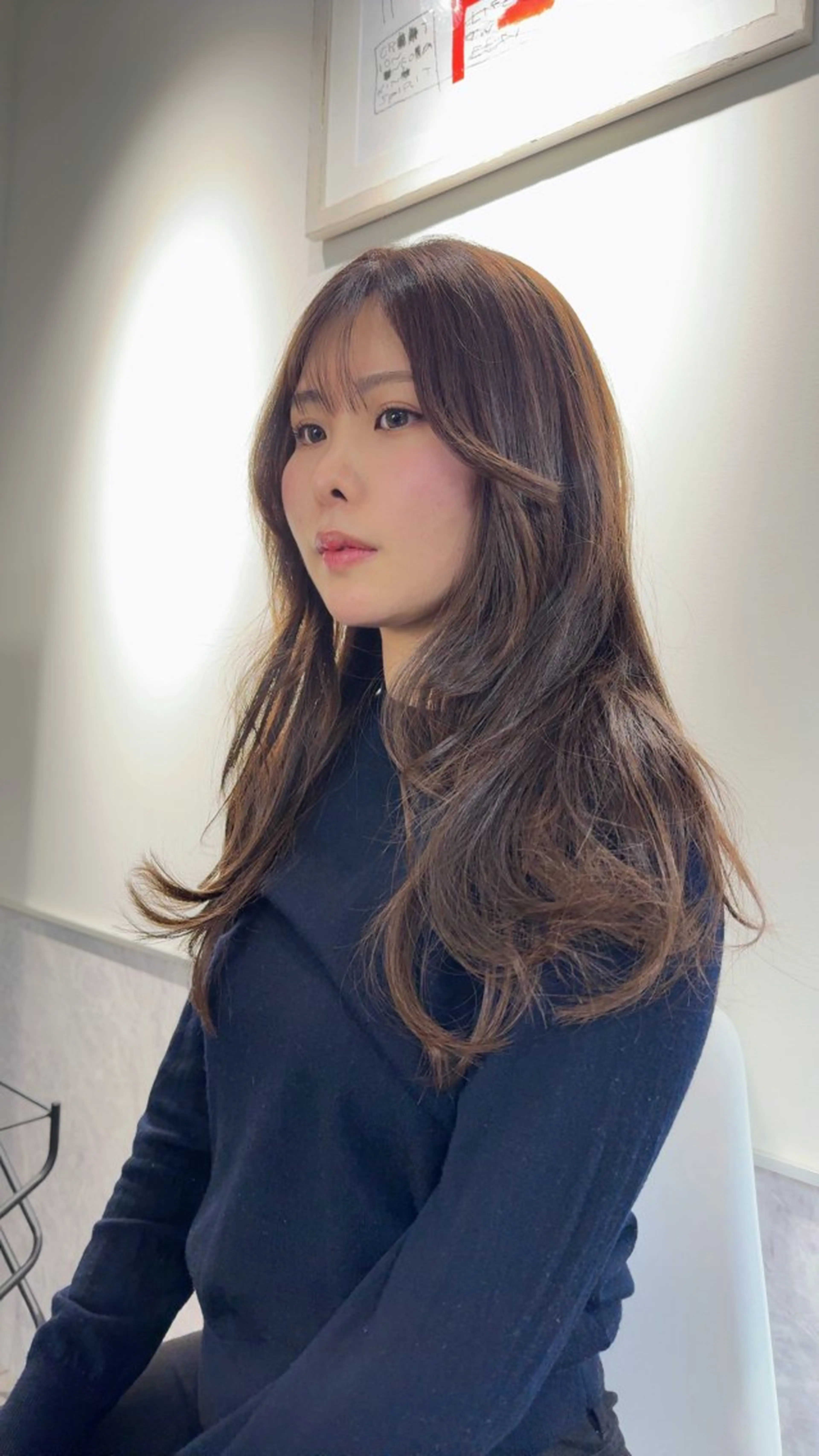 ロング カラー 透明感カラー 新宿/髪質改善/ レイヤー/サカキのヘアスタイル