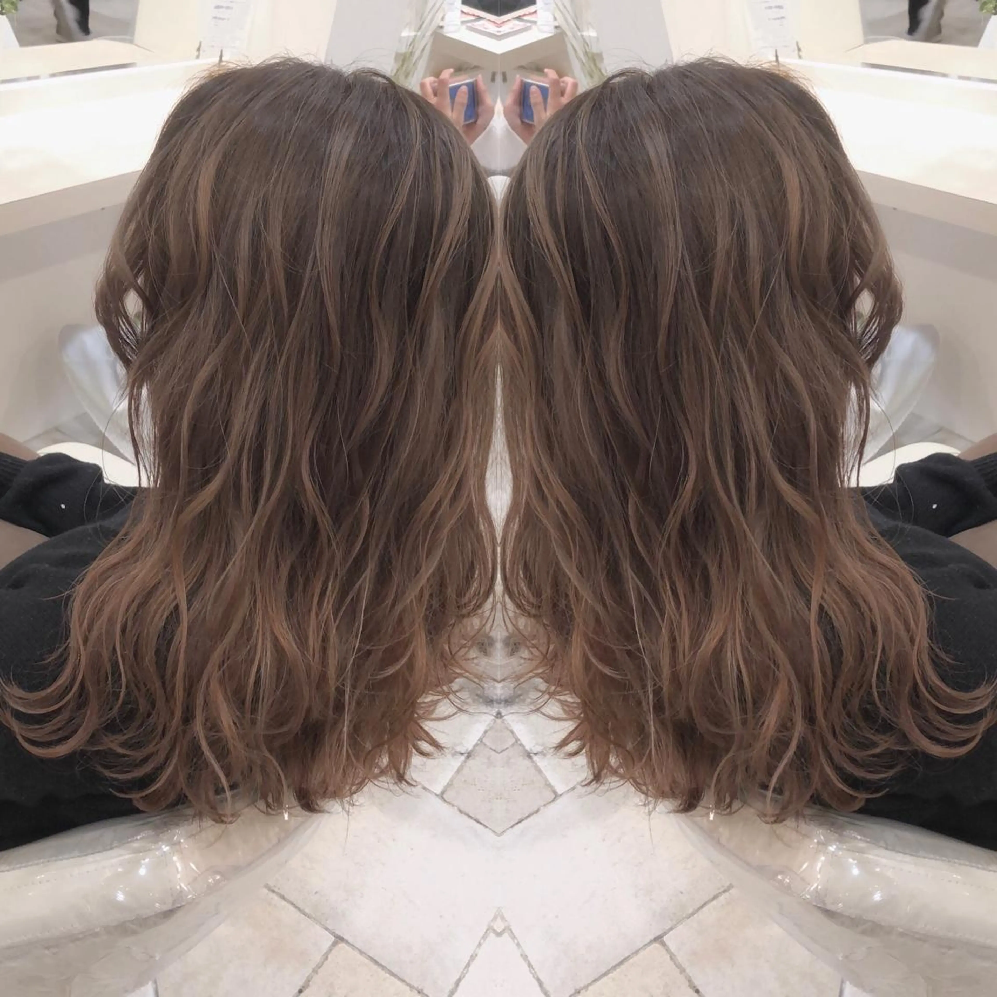 カラー 東梅田エリアカラー ヘアセットNo. 1のヘアスタイル