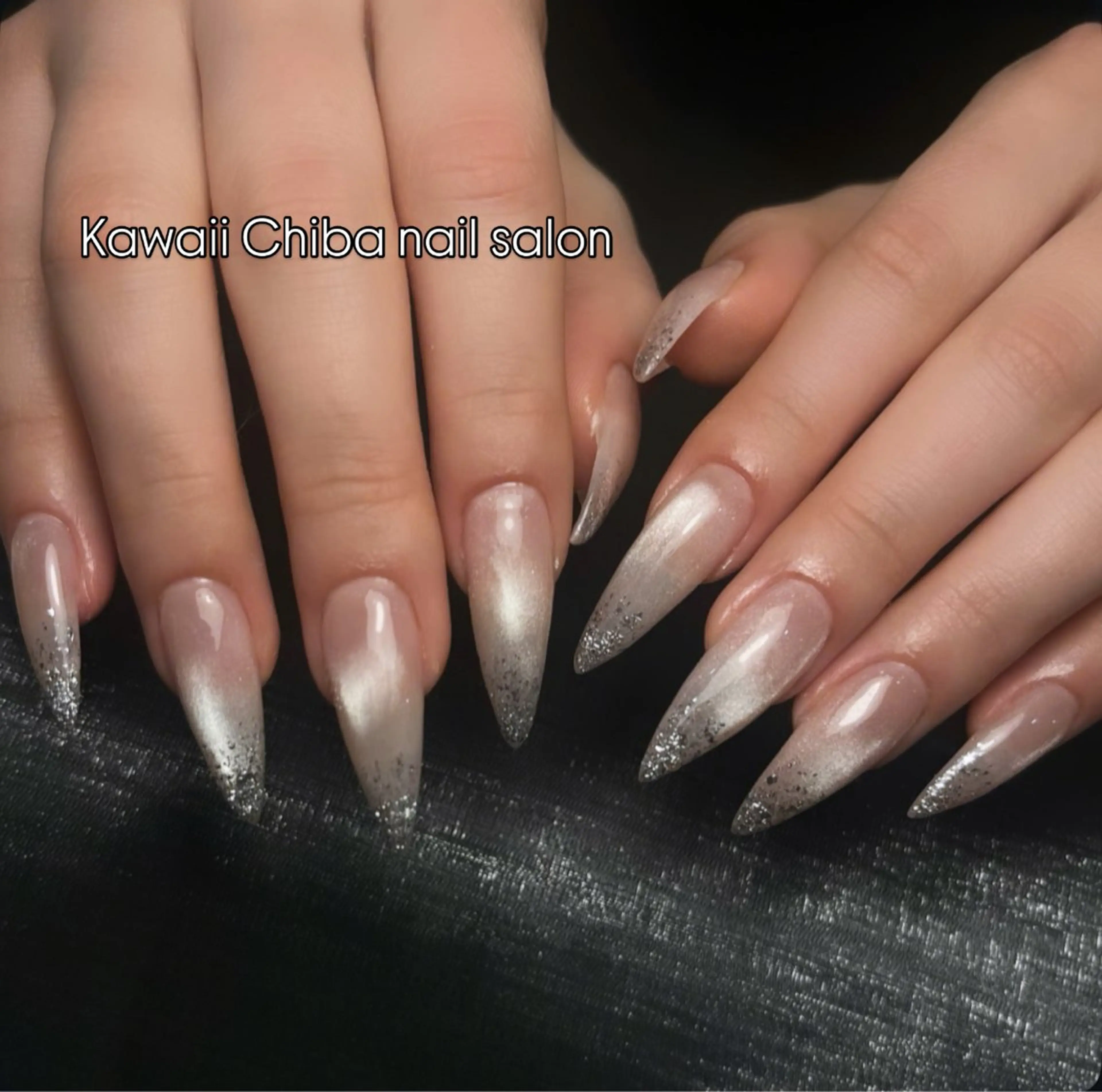 ネイル チークネイル 桜ネイル 長さ出し フラワーネイル フレンチネイル ハンドネイル ハンドケア Kawaii Chiba nailのネイルデザイン